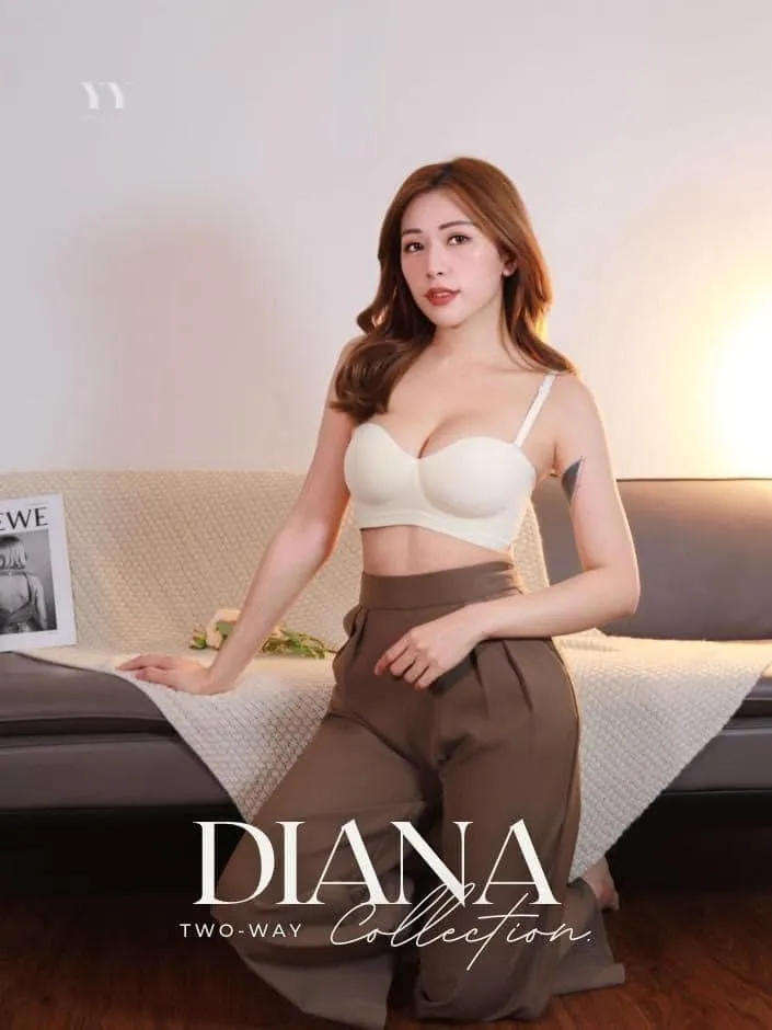 【Diana】漫画胸系列无痕防滑多功能半杯抹胸内衣（4258）