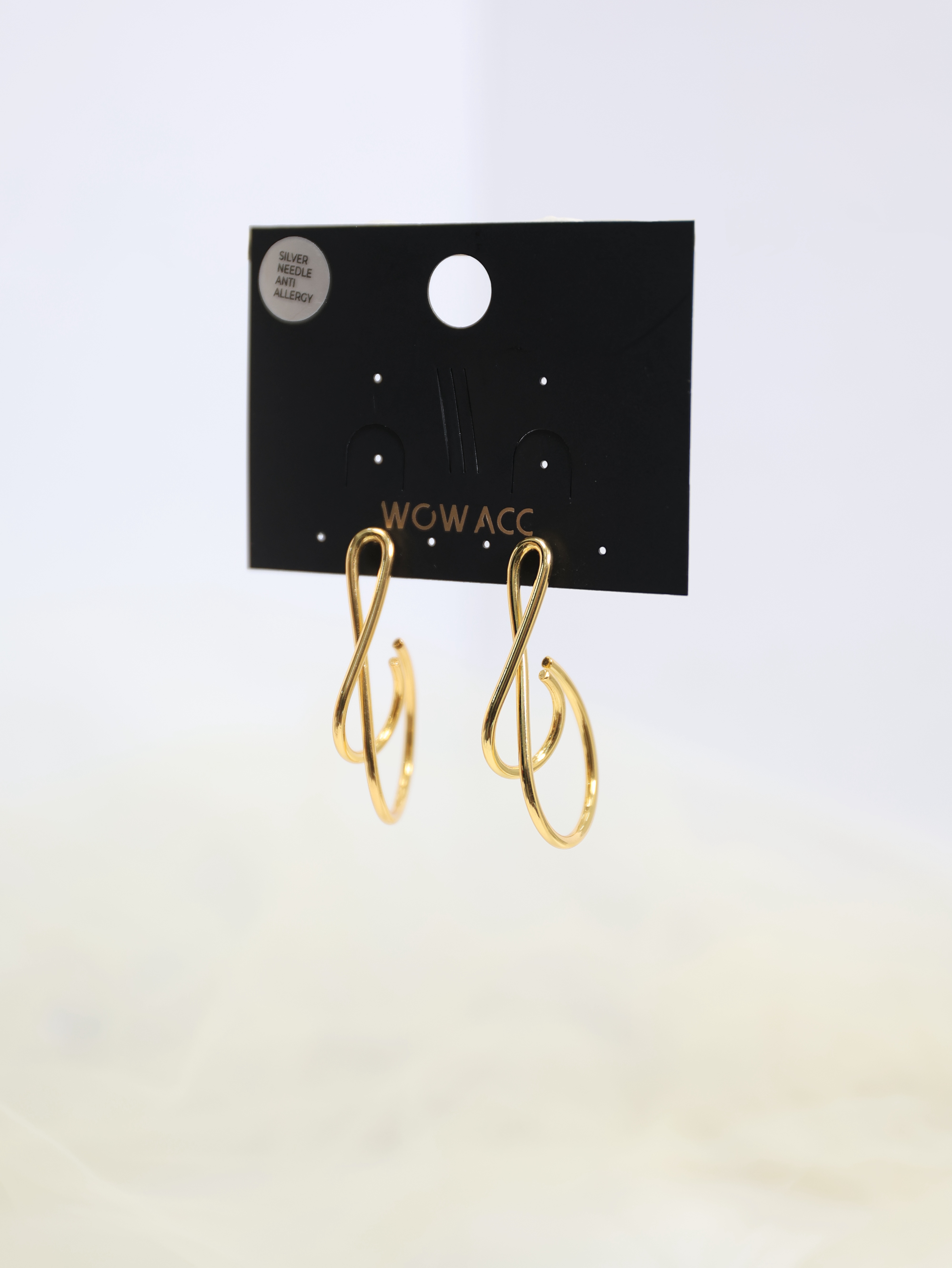 【W31203】 02-Metallic stud earrings-BM10-Silver pin