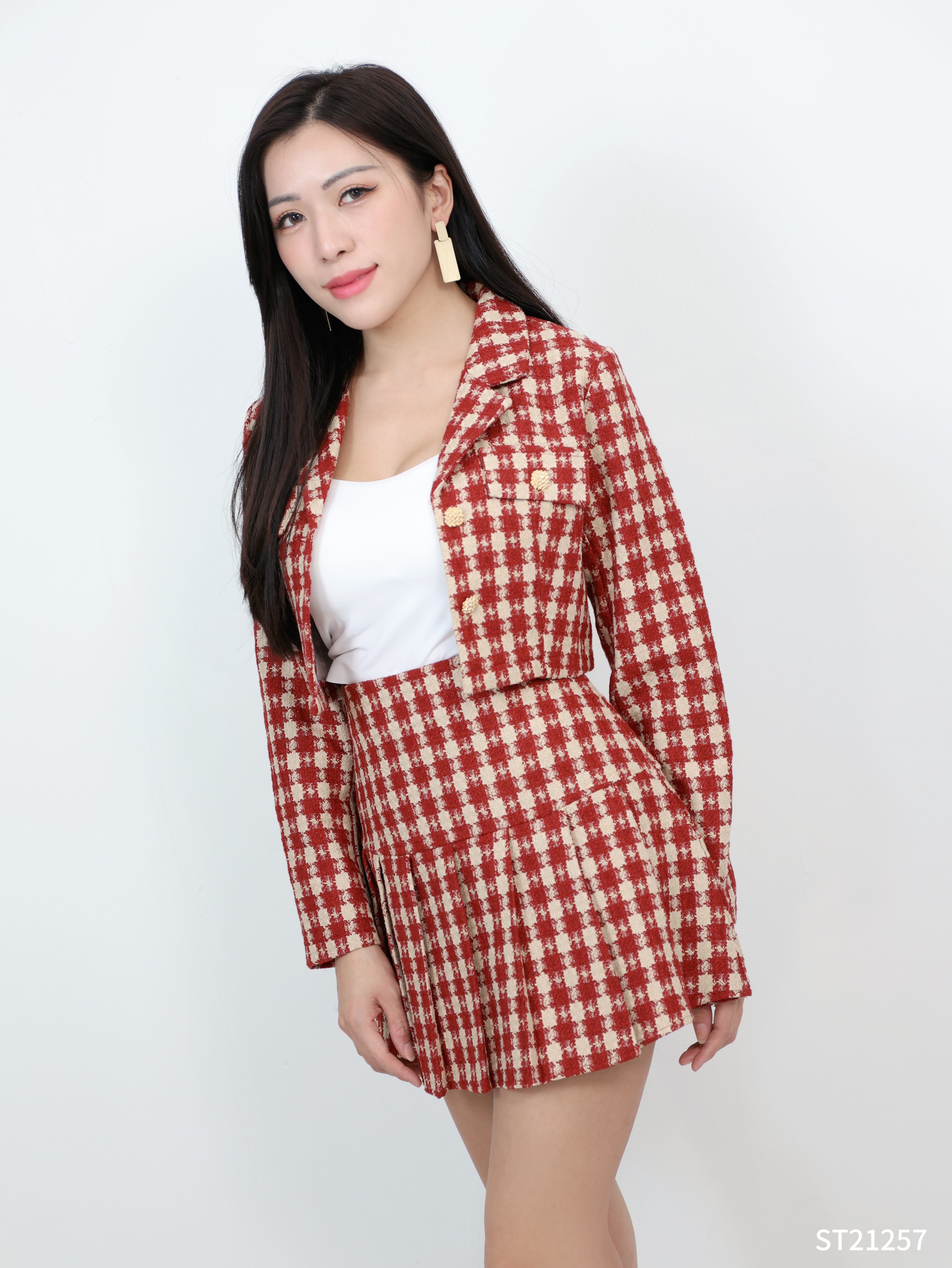 【LBP独家】高端减龄小香风两件套 (ST21257)-La'Belle Fashion Boutique Sdn Bhd