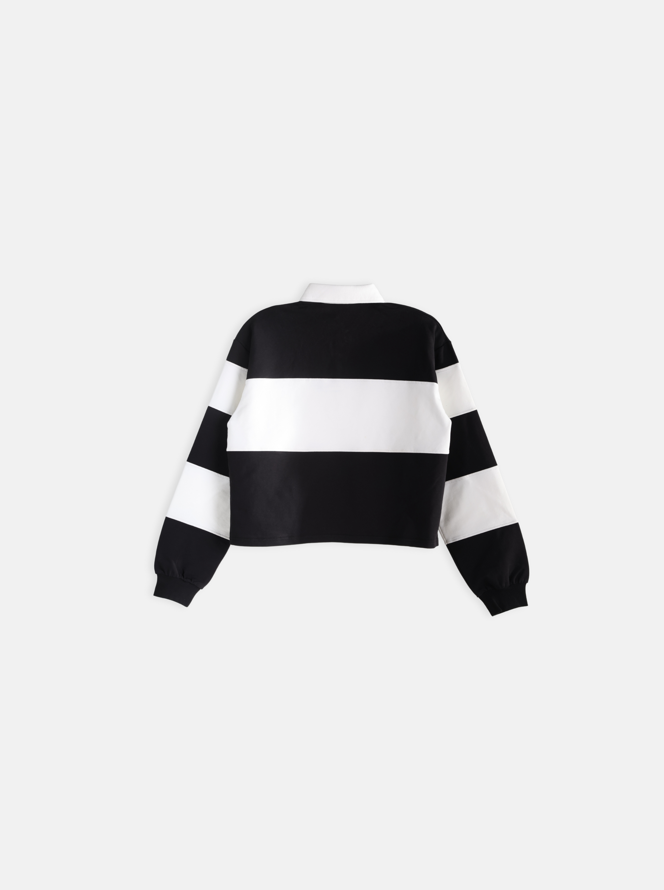 Women's Drop Shoulder Knit Sweater with Contrast Stripes (YS30137)