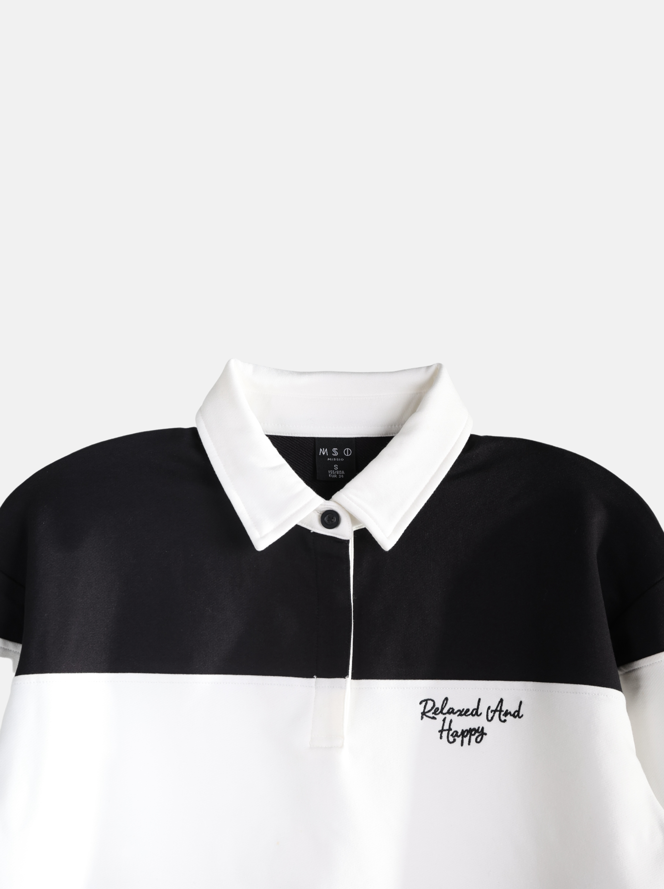 Women's Drop Shoulder Knit Sweater with Contrast Stripes (YS30137)