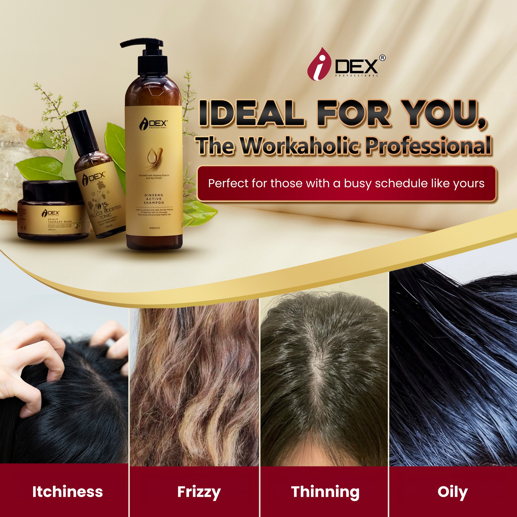 ID0018 IDEX Scalp Therapy 3 in 1 Package