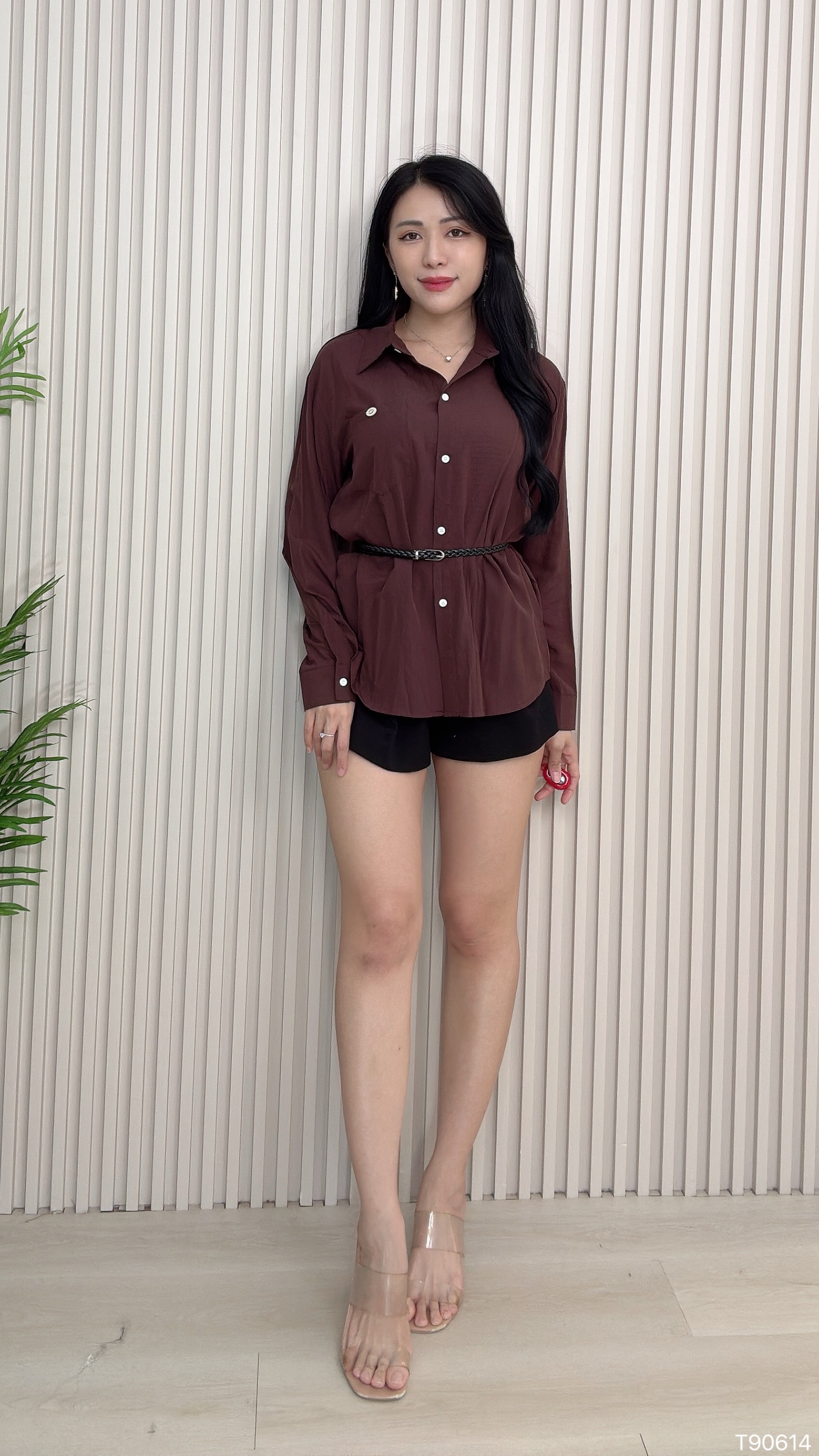 韩系撞色两件套 (T90614)