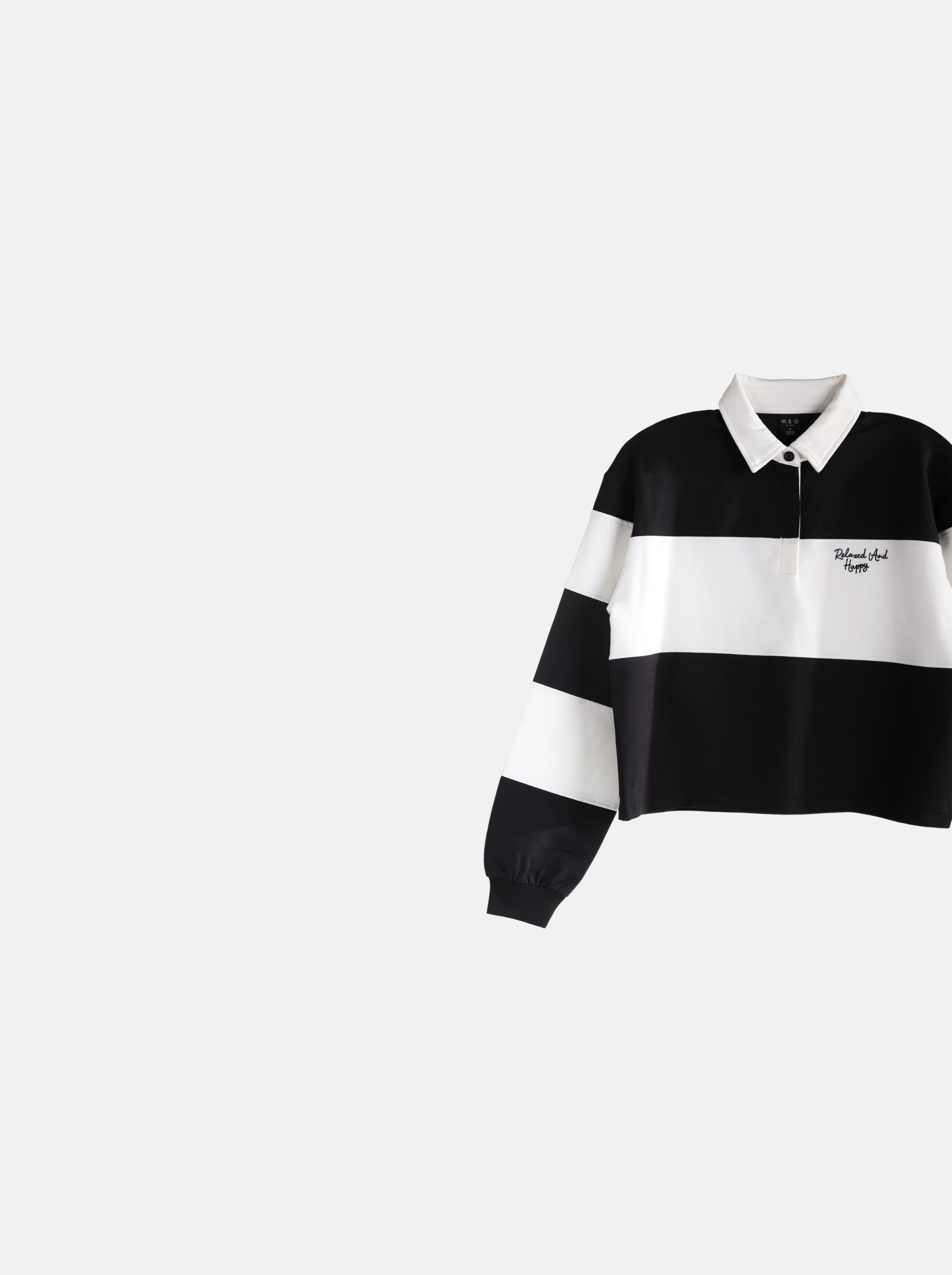 Women's Drop Shoulder Knit Sweater with Contrast Stripes (YS30137)