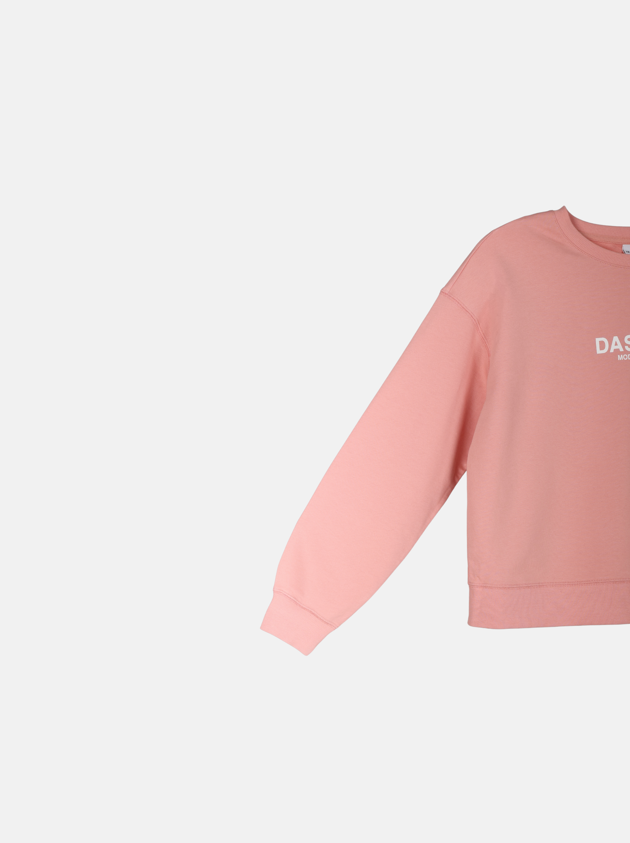 Women's Oversized Knitted Sweatshirt with "DASHING" Print (YS30144)