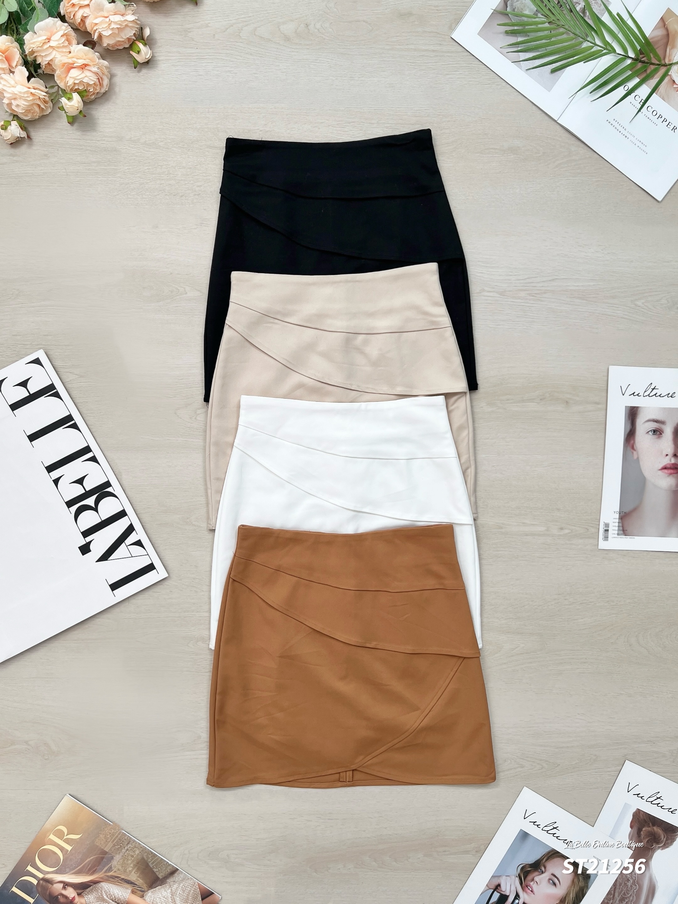 【LBP独家】韩版设计感包臀高腰裤裙 (ST21256) -La'Belle Fashion Boutique Sdn Bhd