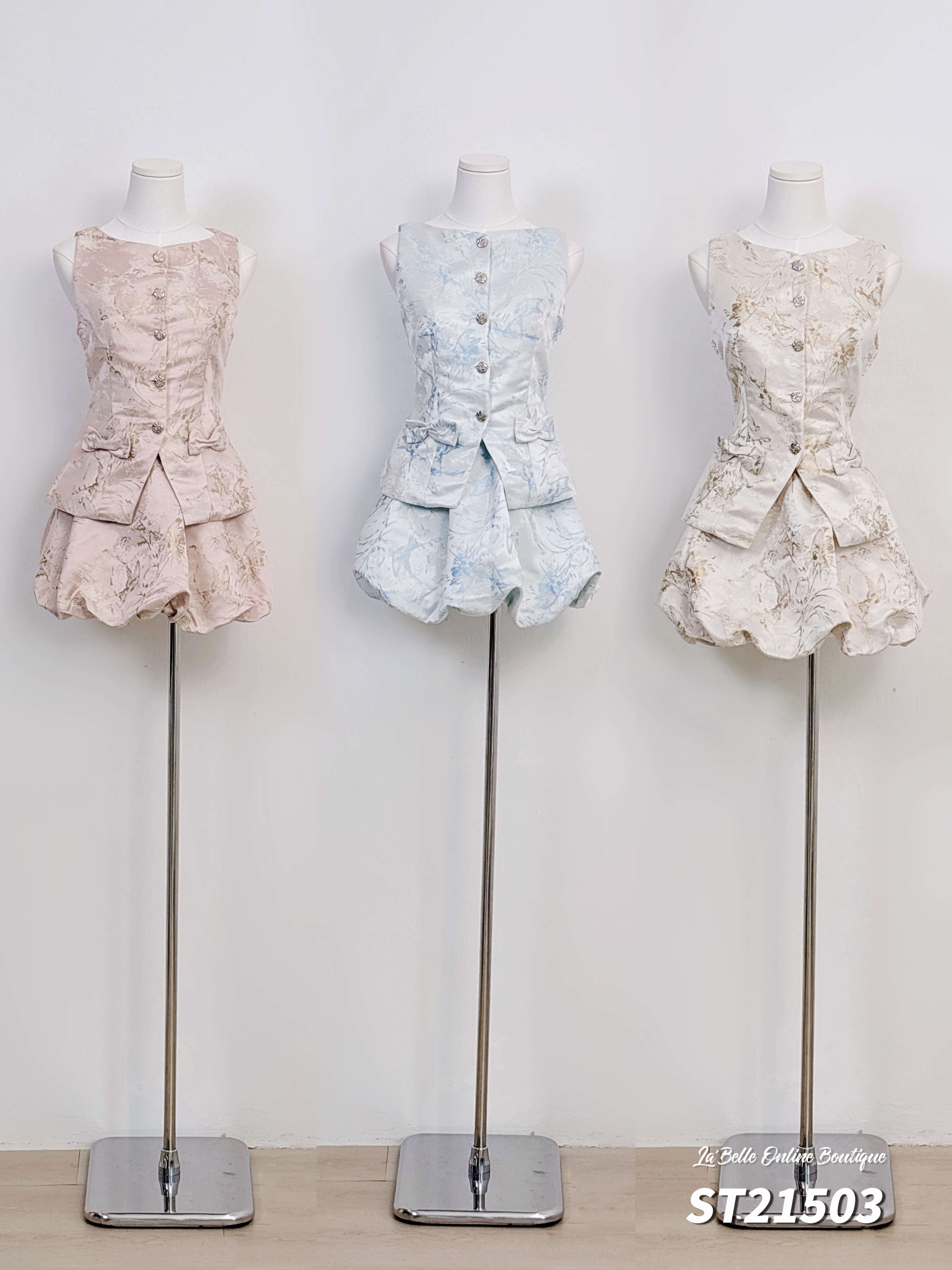 甜美洋气旗袍两件套 (ST21503)