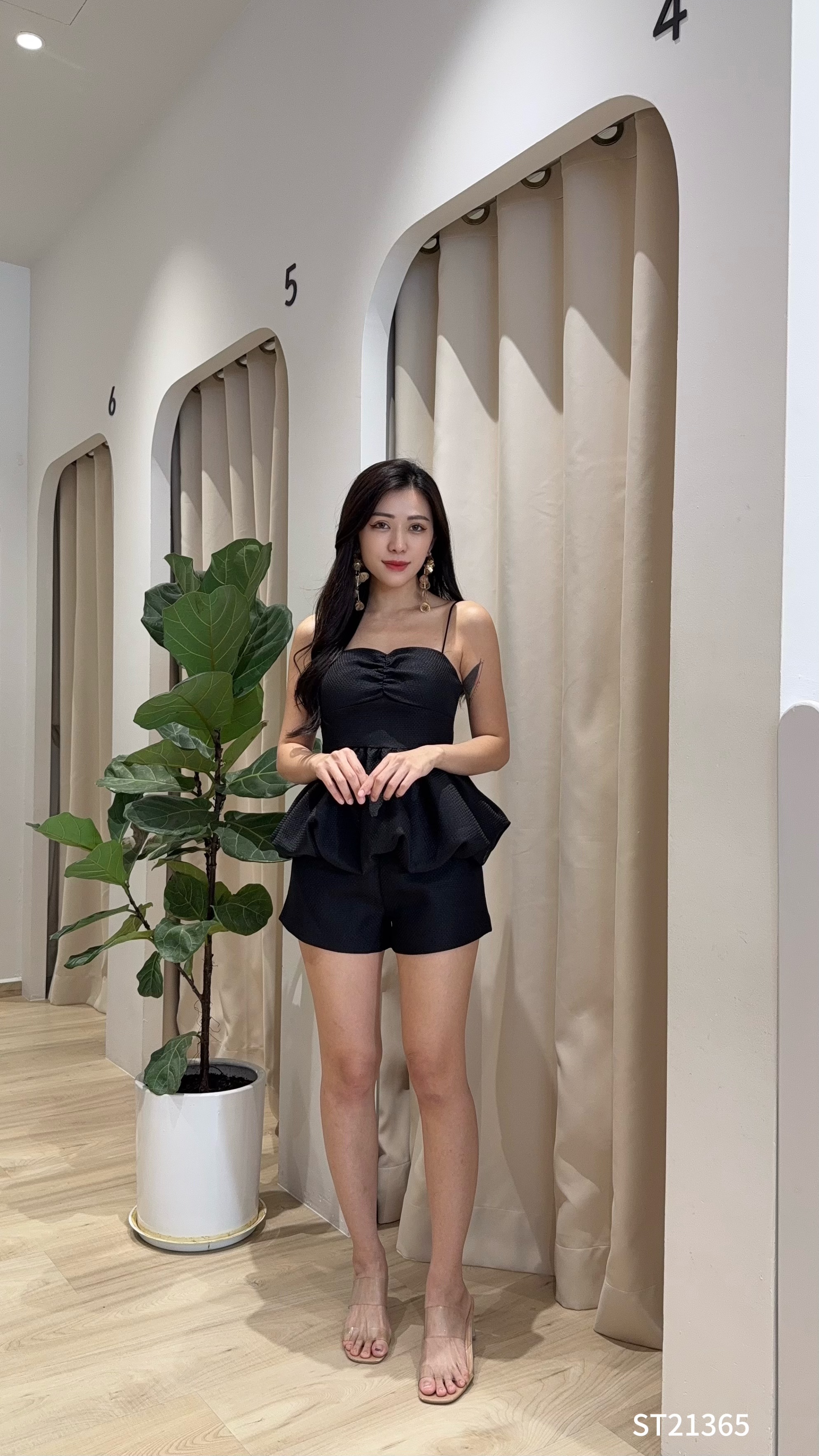 小香风华夫格两件套 (ST21365)