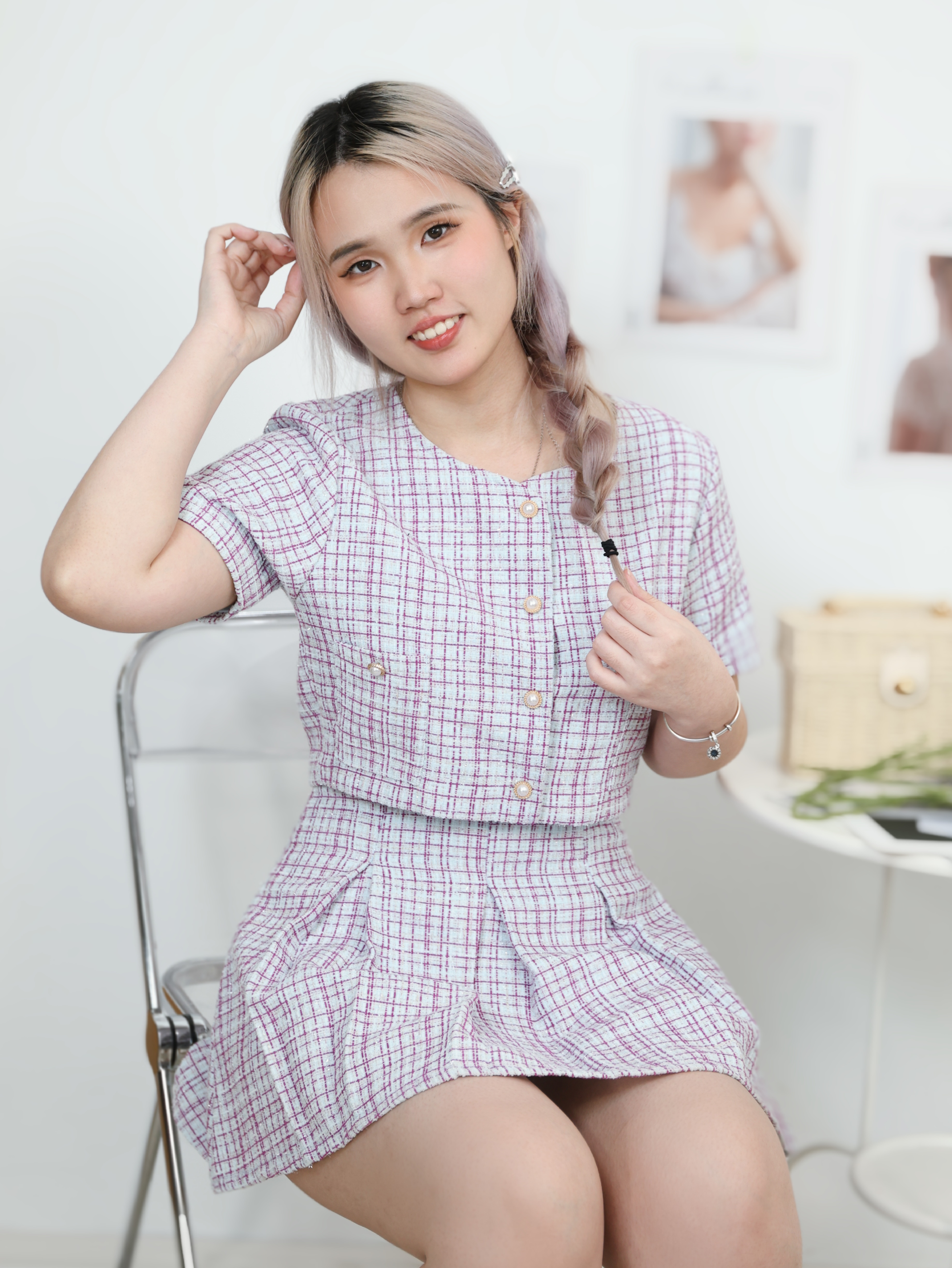 【LBP独家】高级感时尚小香风两件套 (ST21078) - 特价-La'Belle Fashion Boutique Sdn Bhd