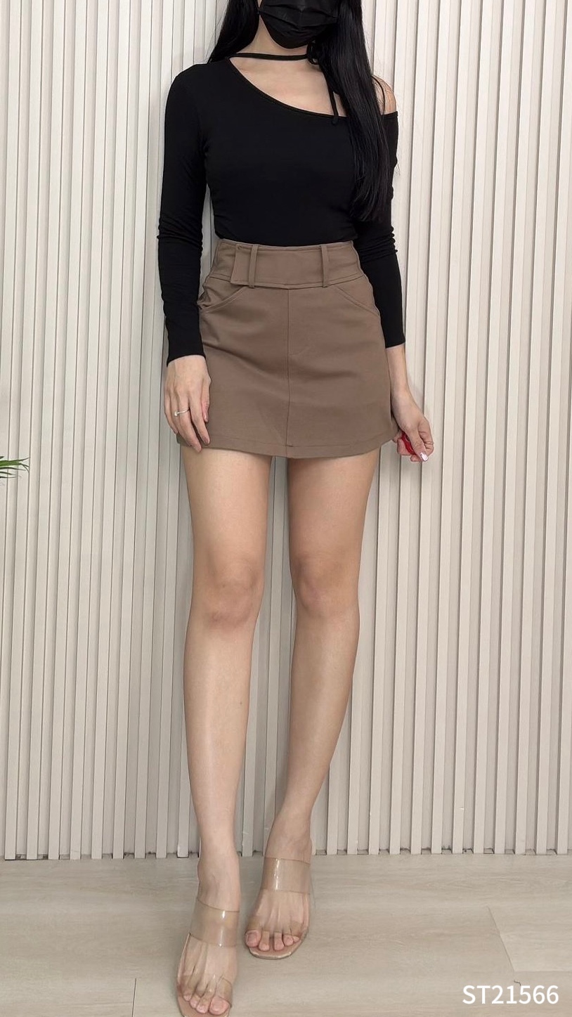 【LBP独家】高级感显瘦A字包臀高腰裤裙 (ST21566)