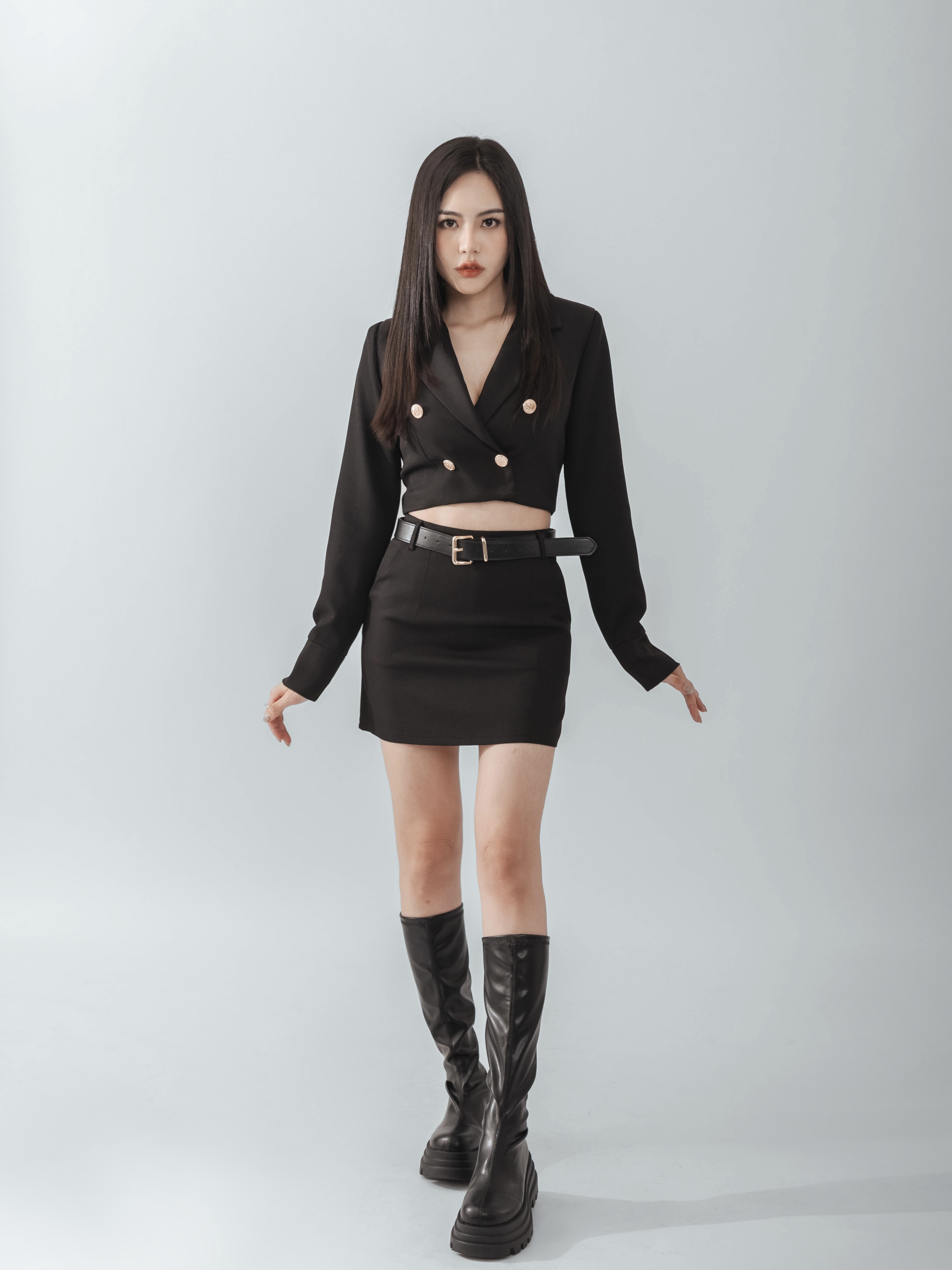 【LBP独家】时尚OL撞色两件套 (ST21441)