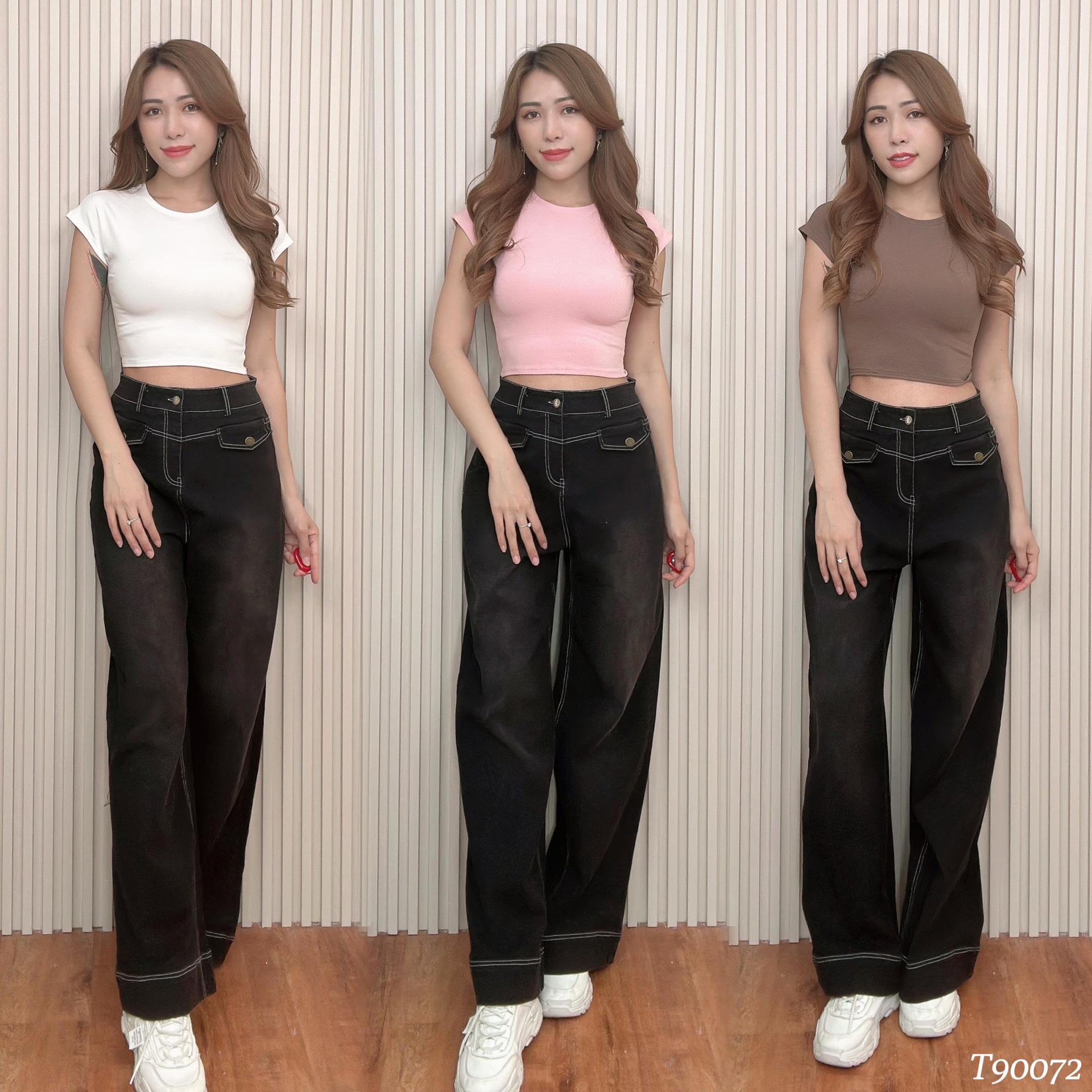 基本款圆领半袖上衣 (T90072) -特价-La'Belle Fashion Boutique Sdn Bhd