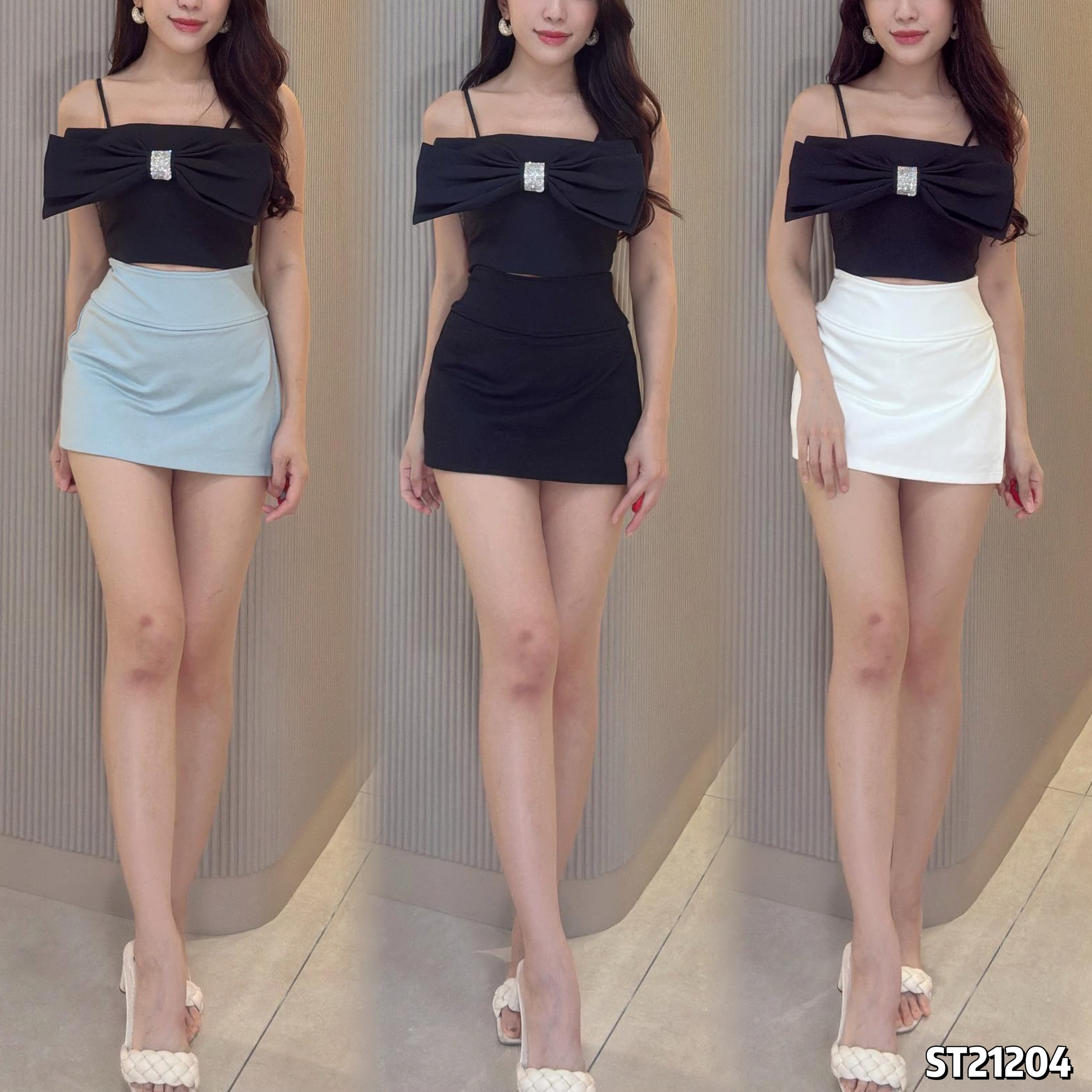 【LBP独家】时尚百搭A字包臀高腰裤裙 (ST21204)-La'Belle Fashion Boutique Sdn Bhd