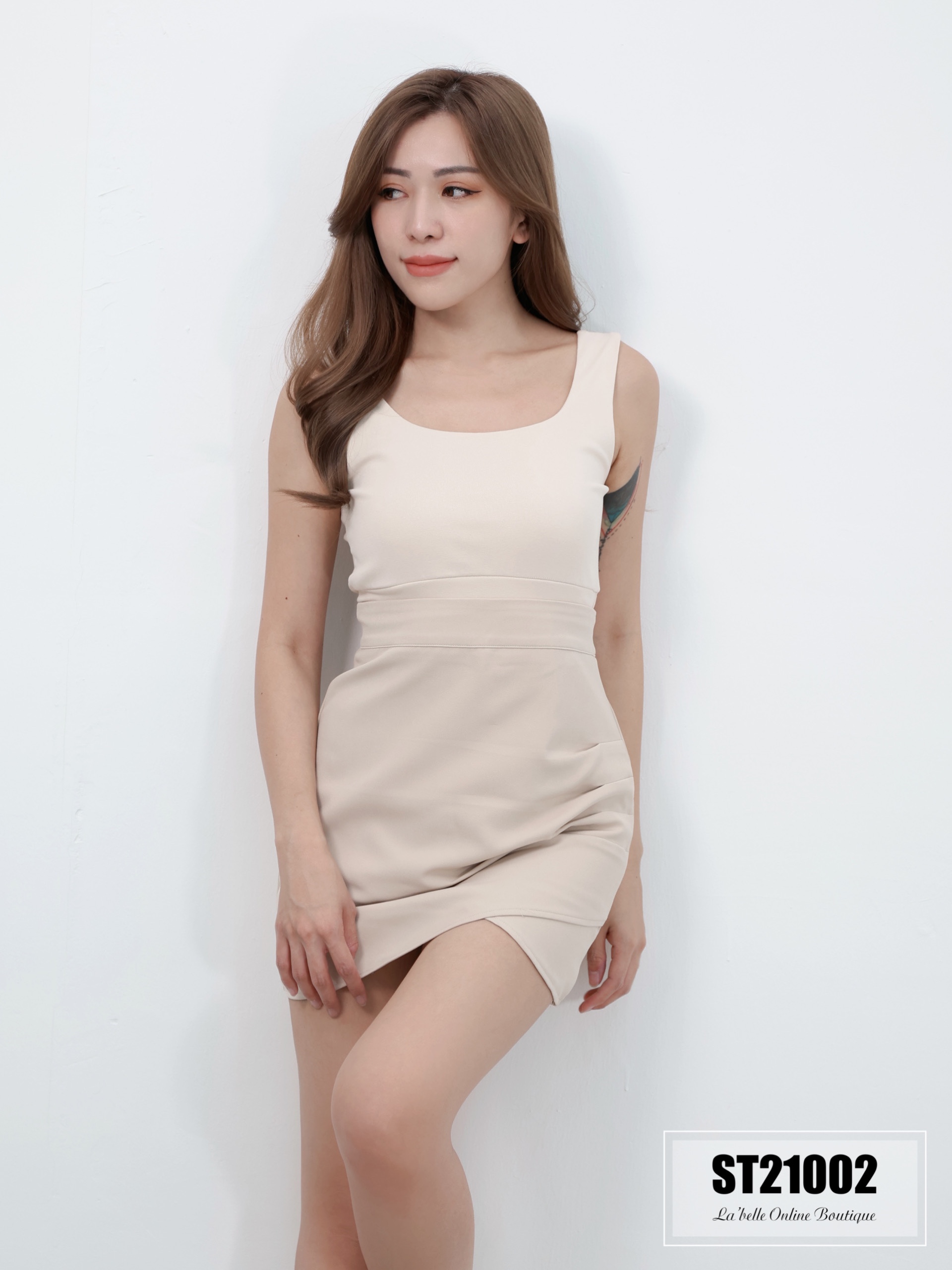 【LBP独家】显瘦压褶设计女神裤裙（ST21002）