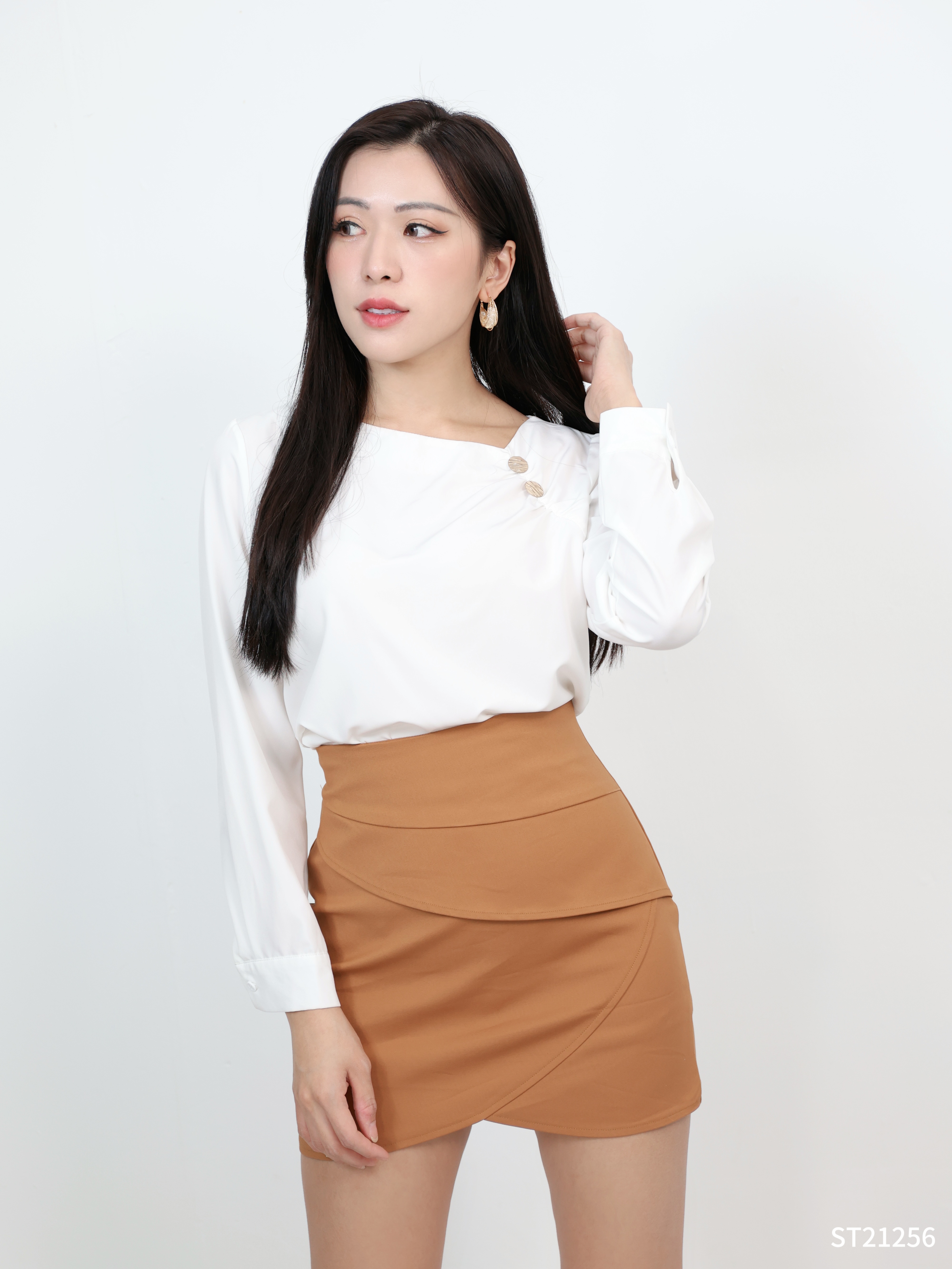 【LBP独家】韩版设计感包臀高腰裤裙 (ST21256) -La'Belle Fashion Boutique Sdn Bhd