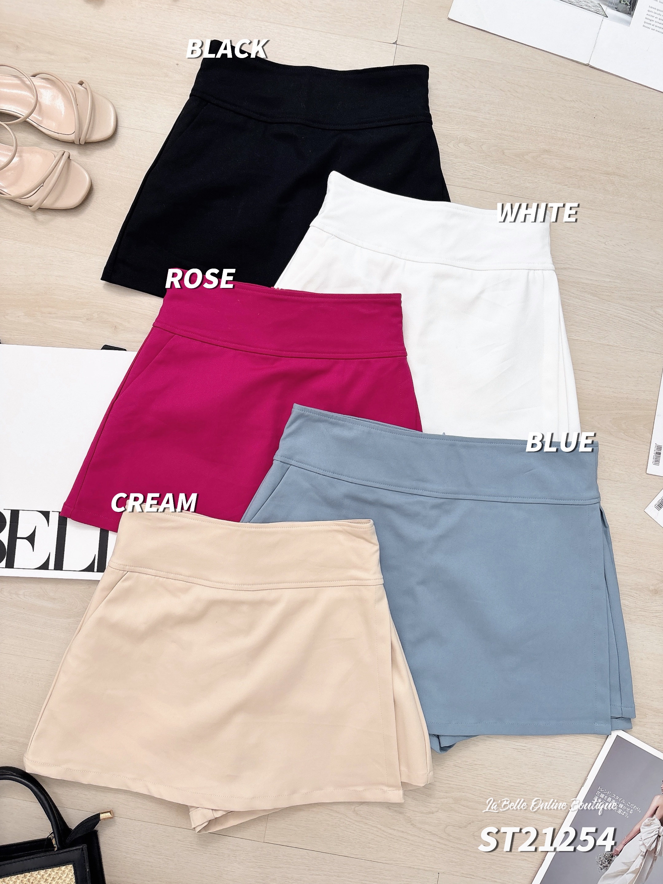 【LBP独家】时尚百搭A字高腰裤裙 (ST21254) 