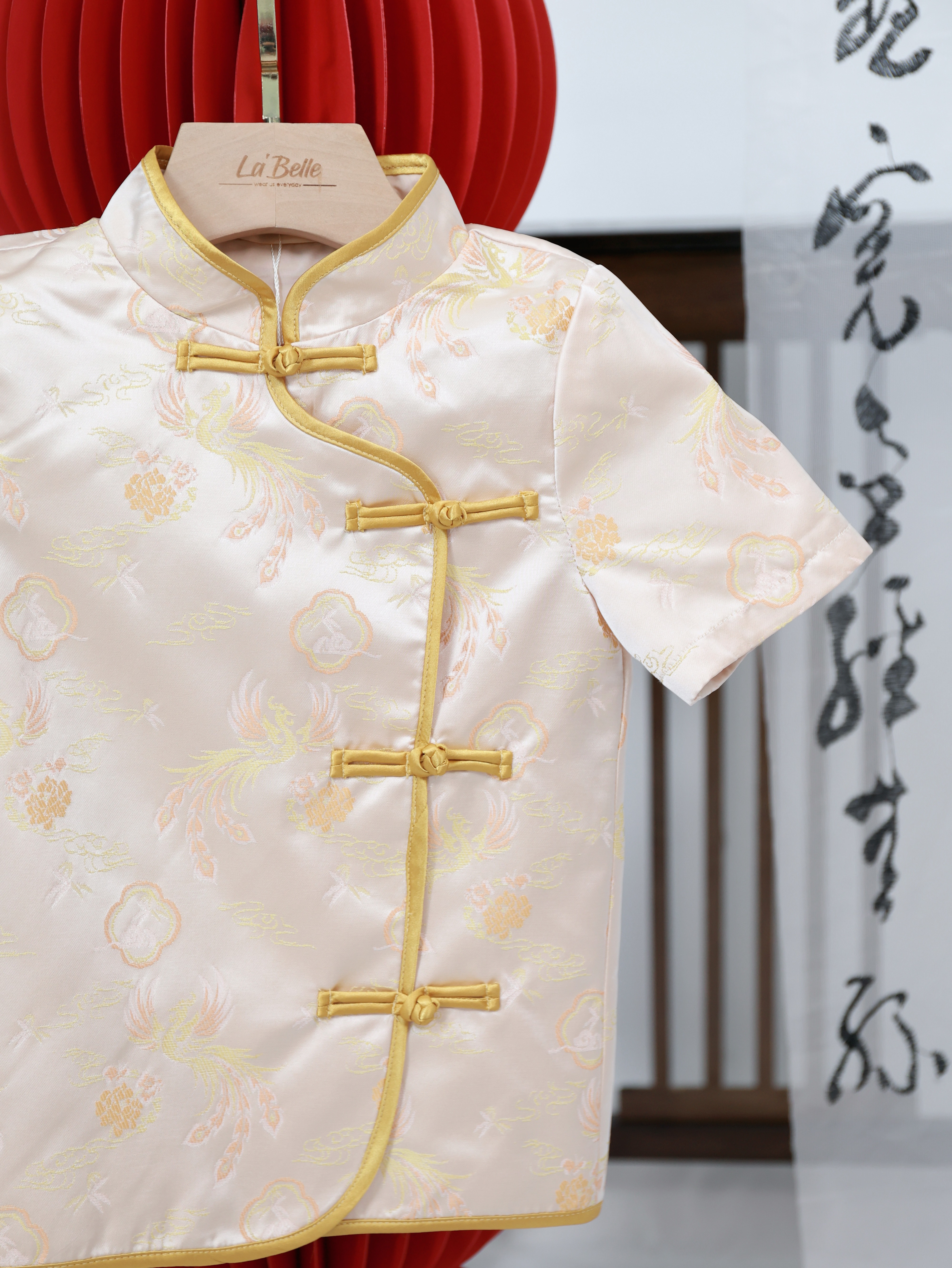 【LBP亲子系列-凤舞云霞】气质改良版凤凰图唐装上衣 / 外套【男童款】(F70132)-La'Belle Fashion Boutique Sdn Bhd