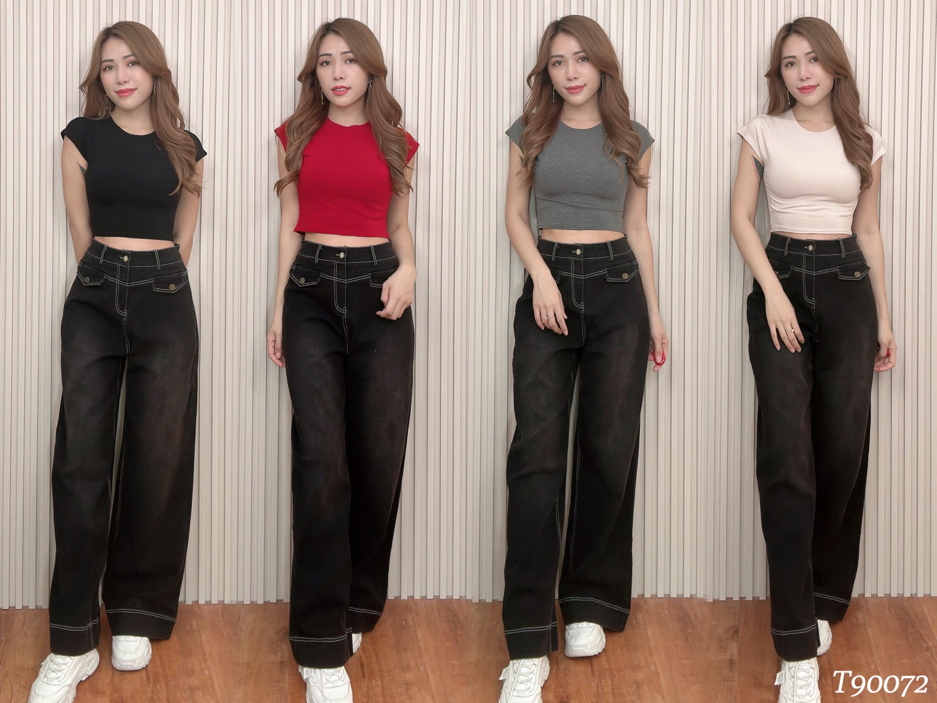 基本款圆领半袖上衣 (T90072) -特价-La'Belle Fashion Boutique Sdn Bhd