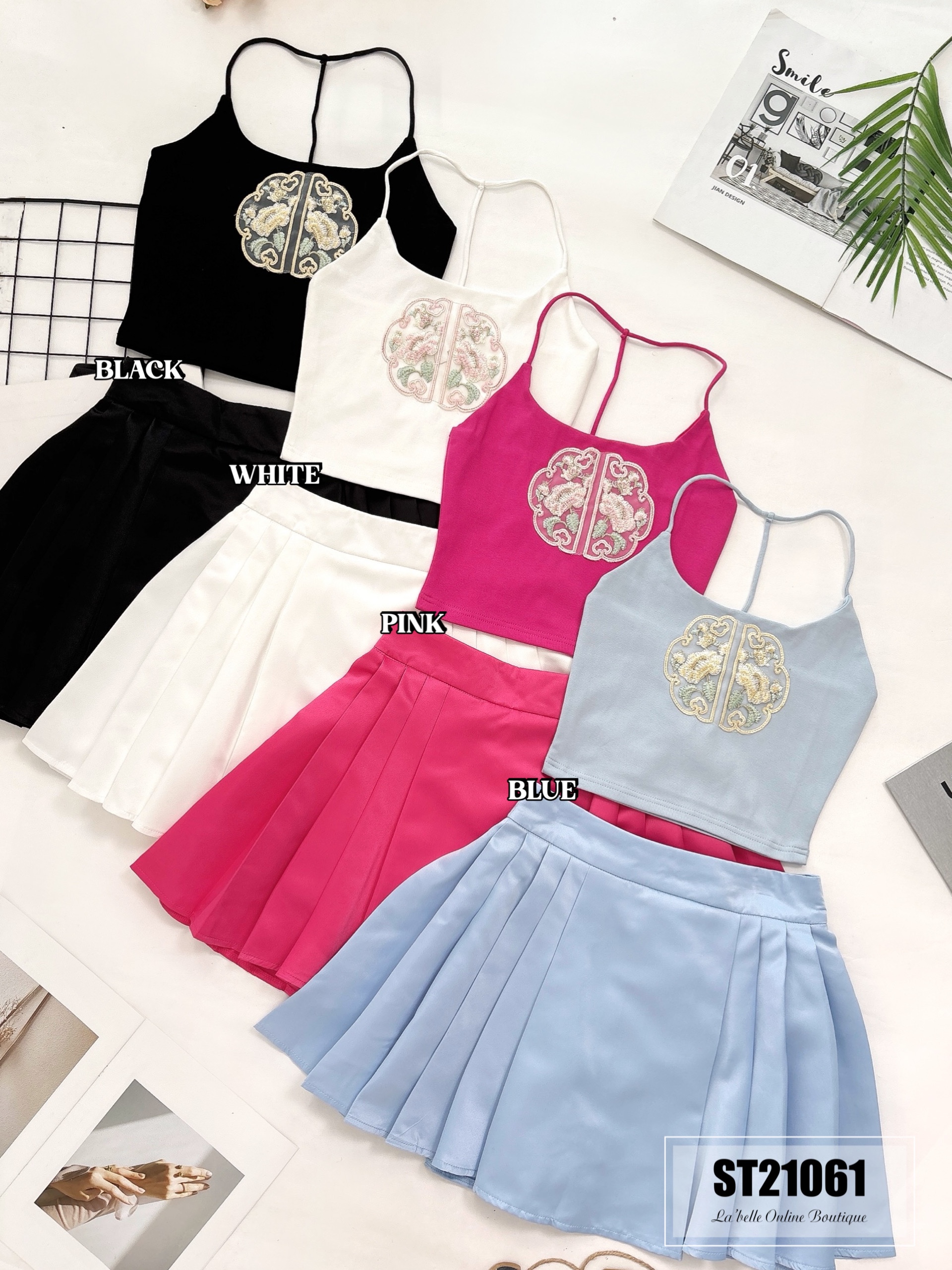 新中式改良版两件套 (ST21061) -特价-La'Belle Fashion Boutique Sdn Bhd