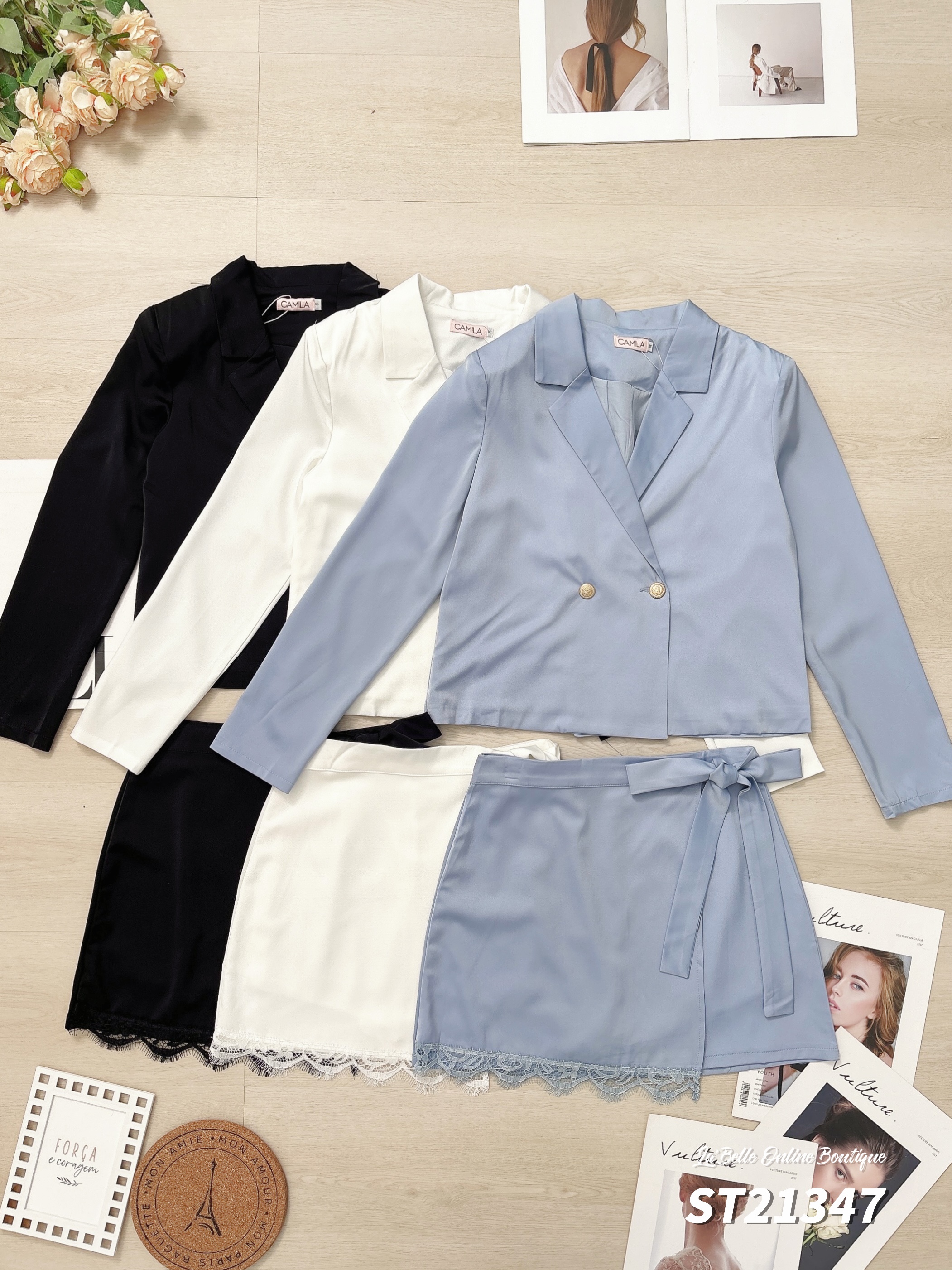 高级感御姐风两件套 (ST21347)