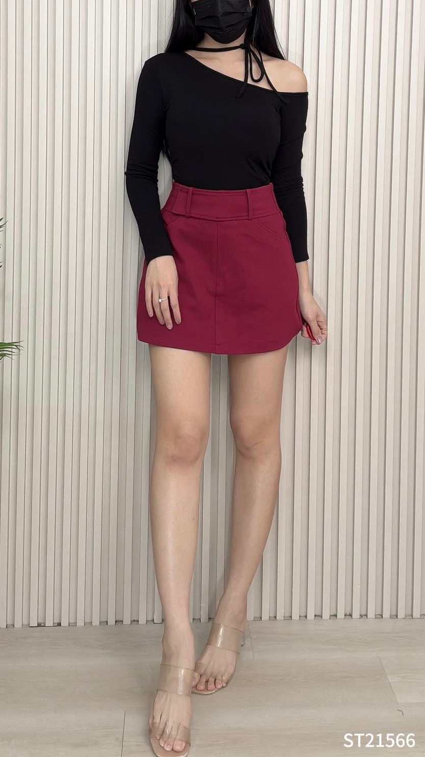 【LBP独家】高级感显瘦A字包臀高腰裤裙 (ST21566)