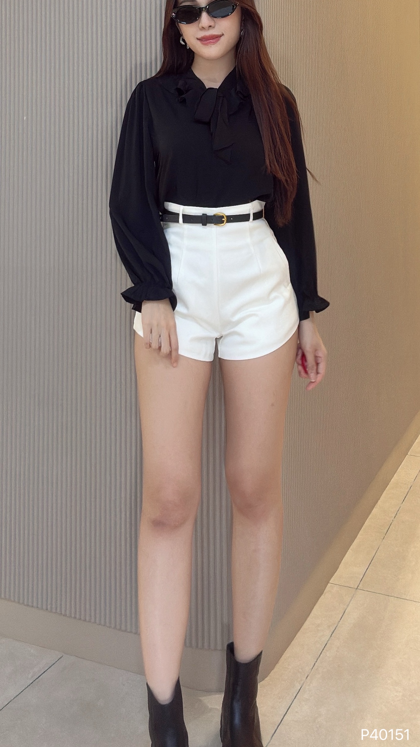 【LBP独家】韩风A字纯色高腰裤 (P40151)