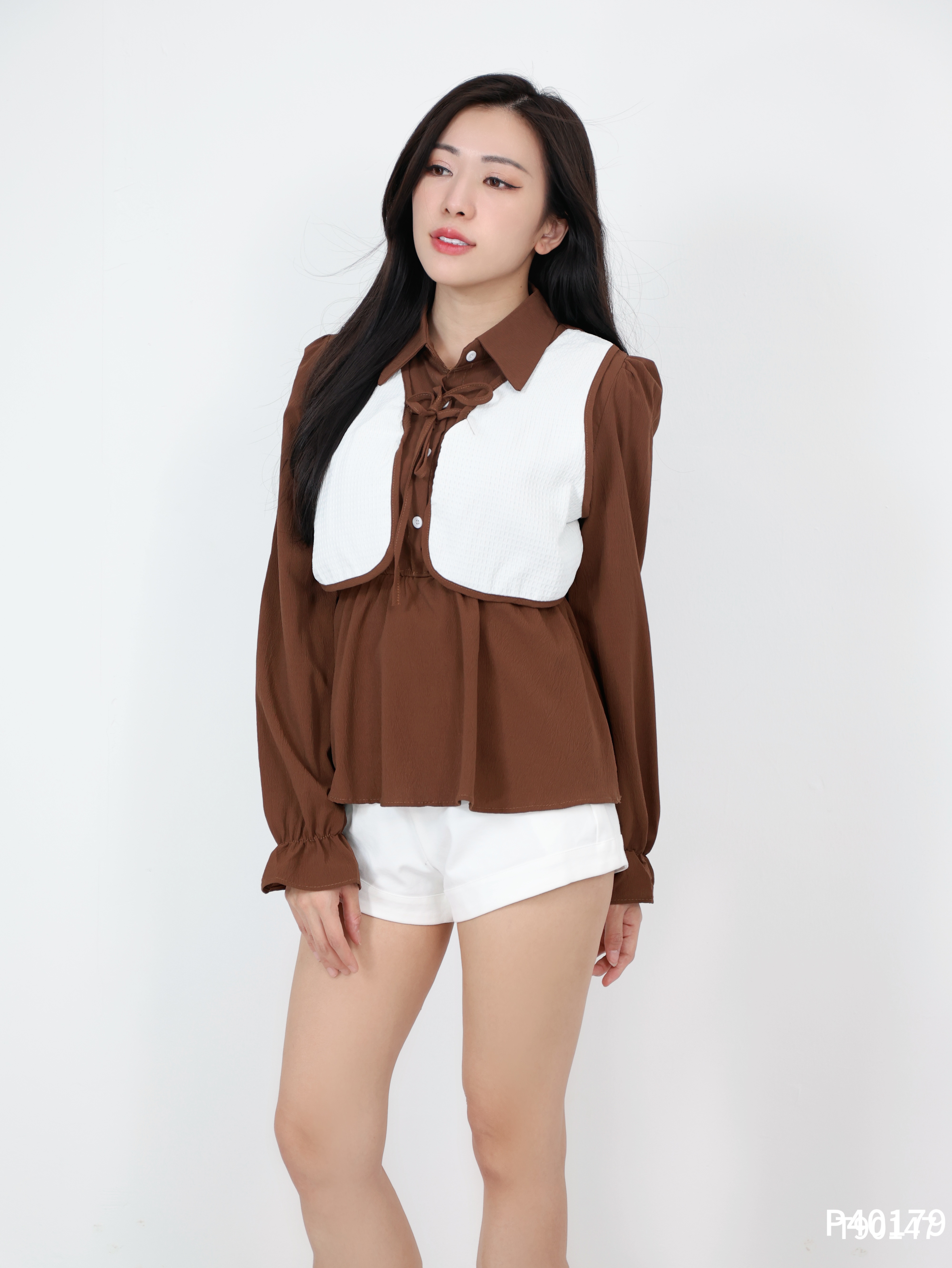 【LBP独家】百搭纯色款高腰短裤 (P40179) -特价-La'Belle Fashion Boutique Sdn Bhd