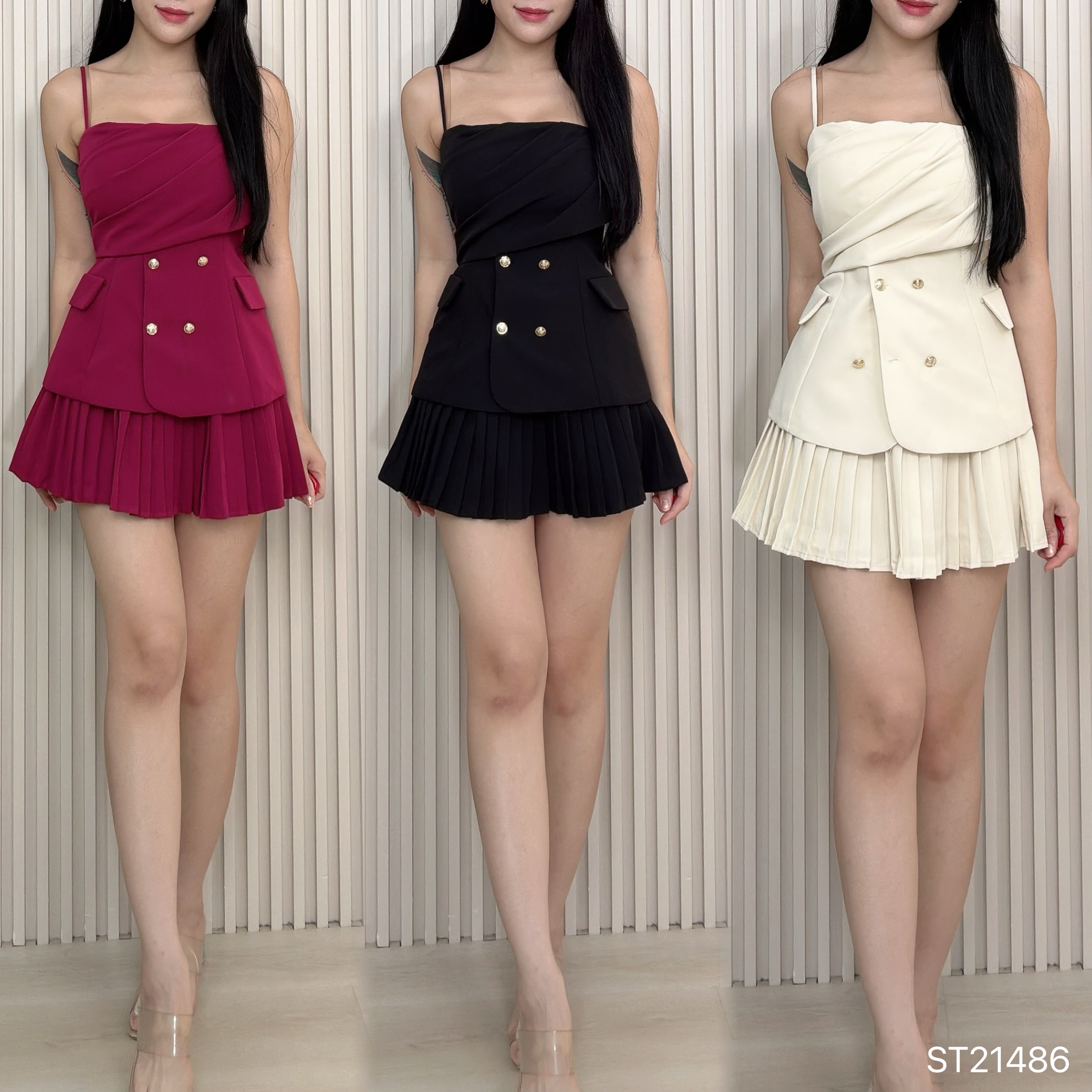 【LBP独家】时尚百搭A字高腰裙 (ST21486)