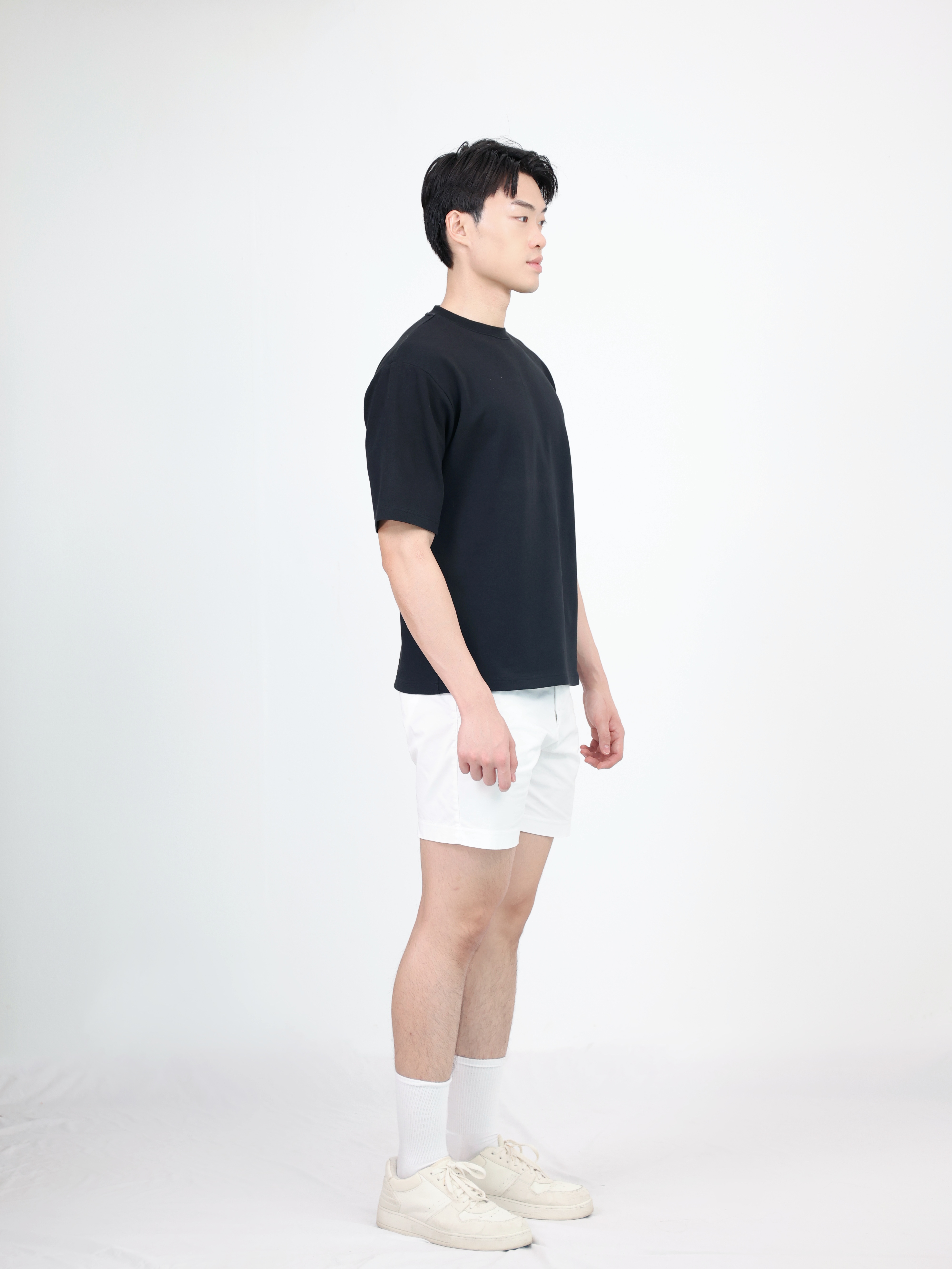 【STICKMEN】舒适圆领宽松OverSize上衣（SM100101 BLACK）