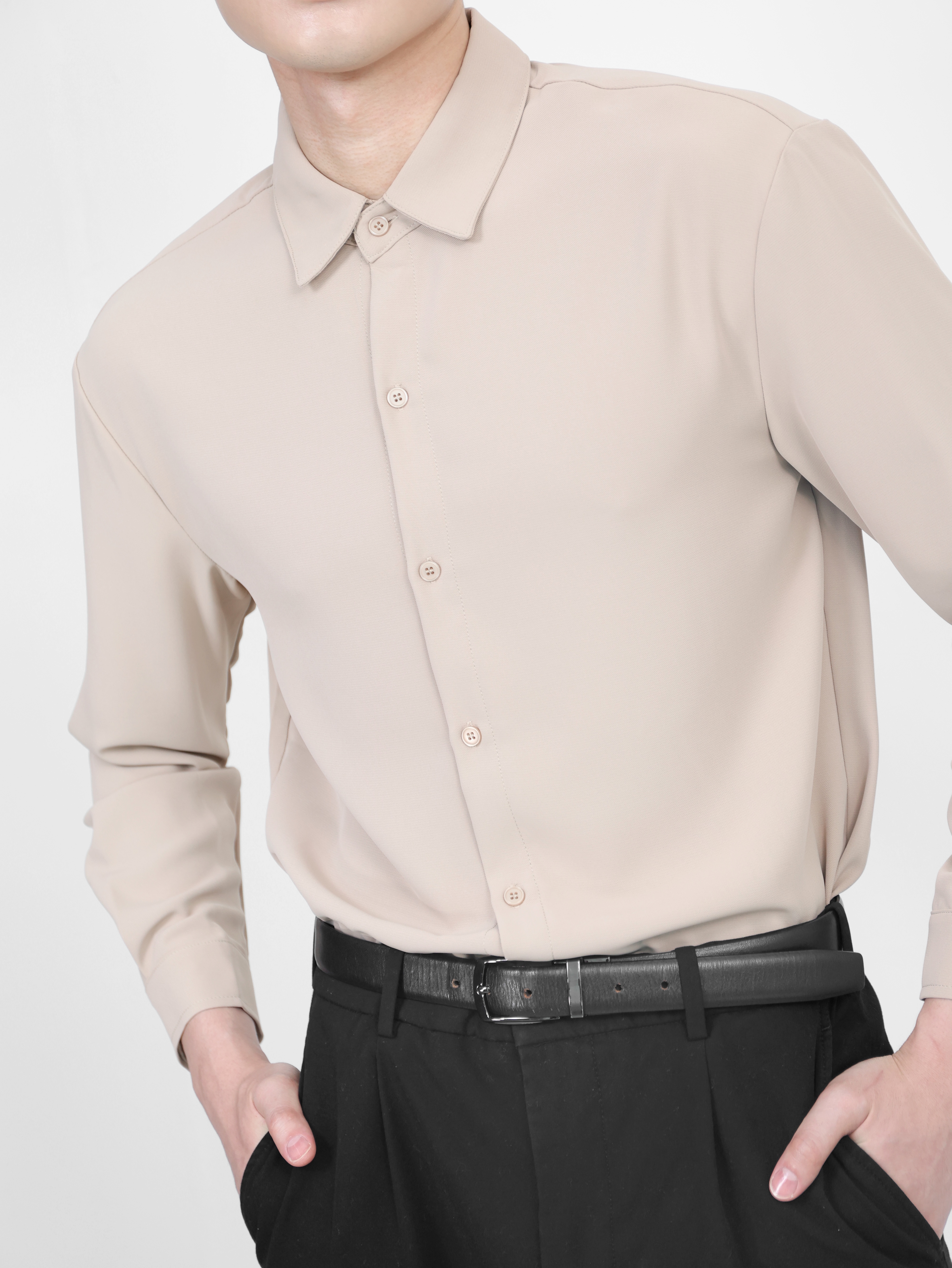 【STICKMEN】Elite 高级感纯色透气长袖上衣 (SM100102 BROWN)-La'Belle Fashion Boutique Sdn Bhd