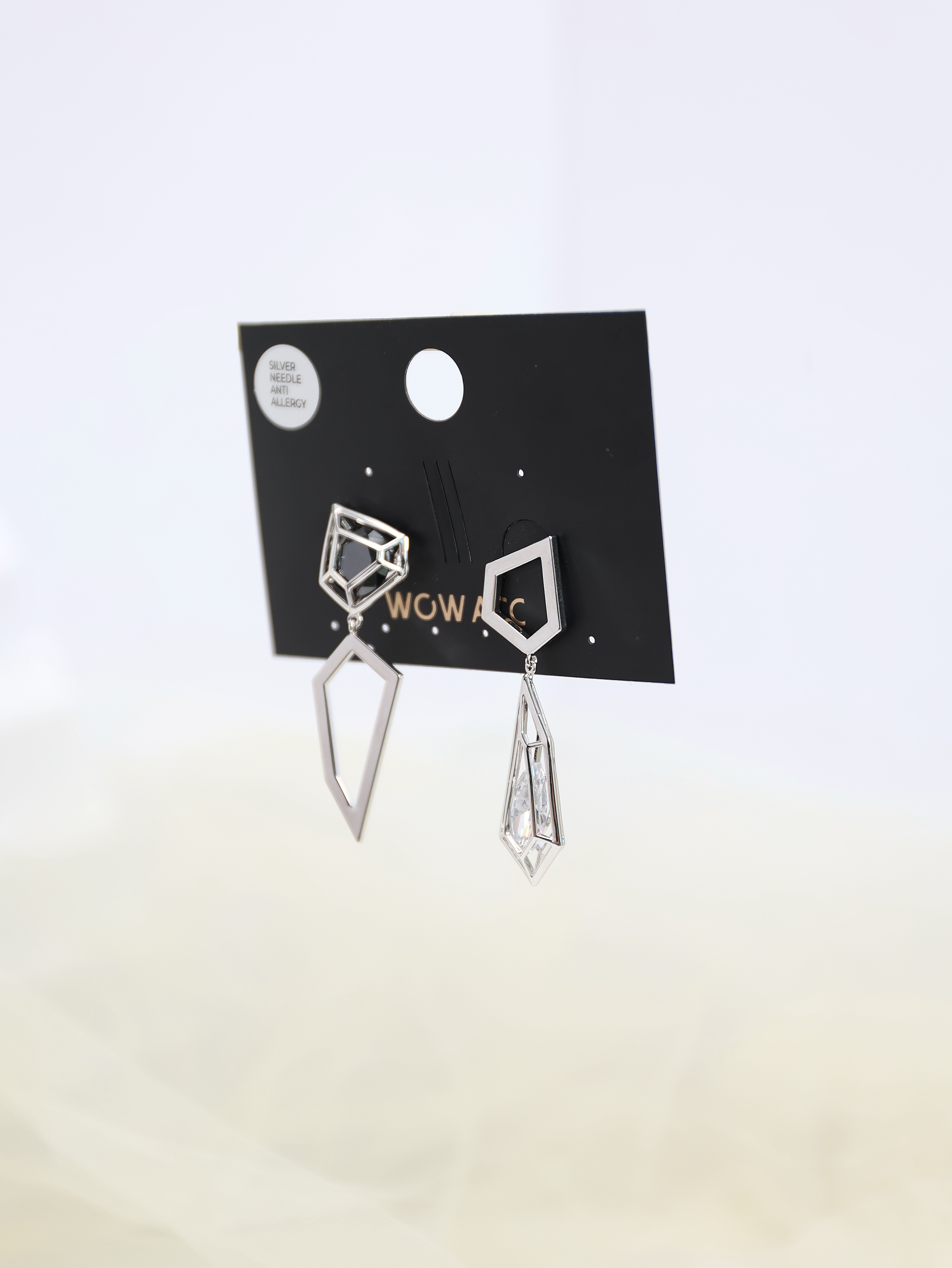 【W45907】22-Silver pin earrings-BM16