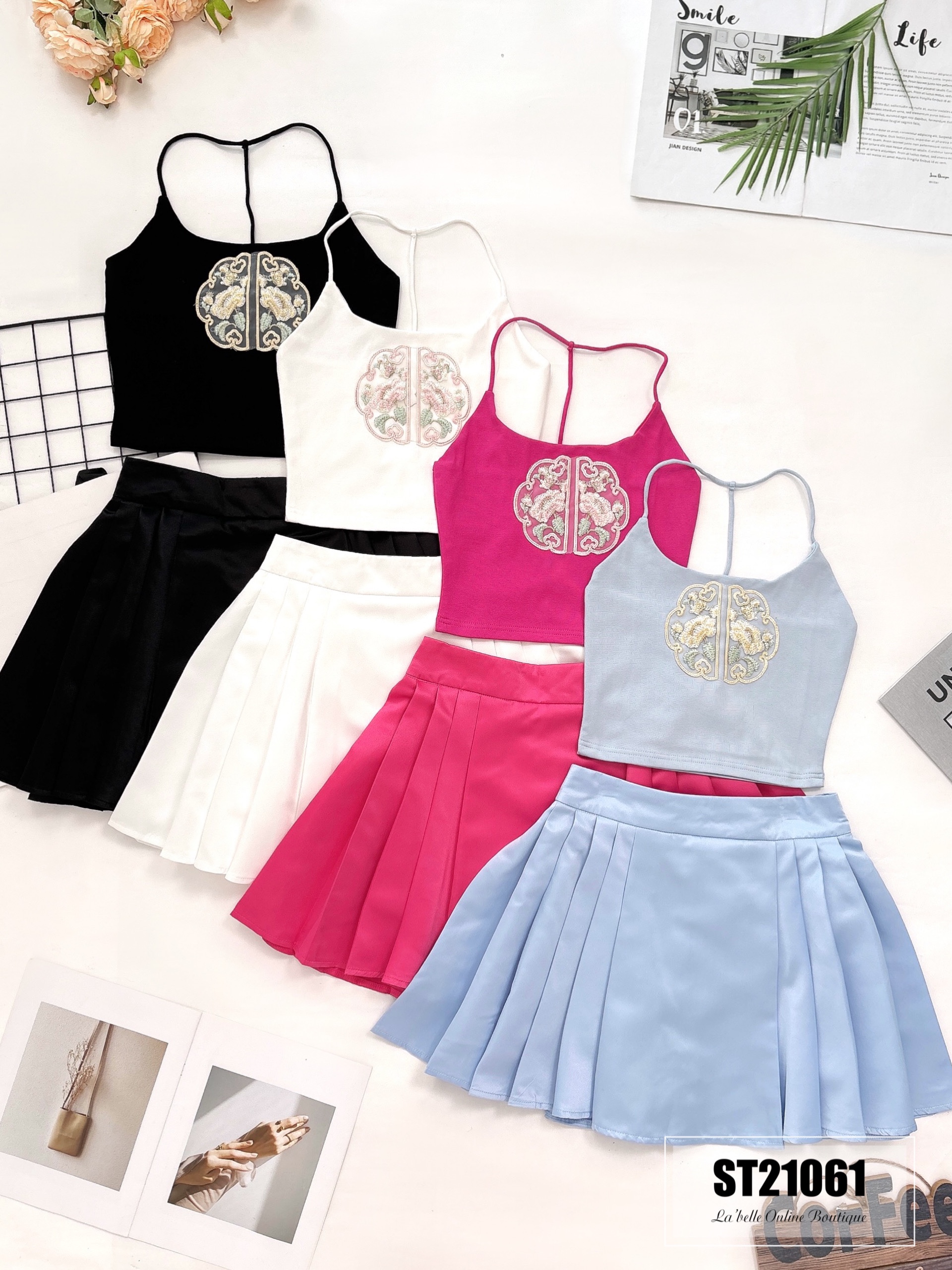 新中式改良版两件套 (ST21061) -特价-La'Belle Fashion Boutique Sdn Bhd