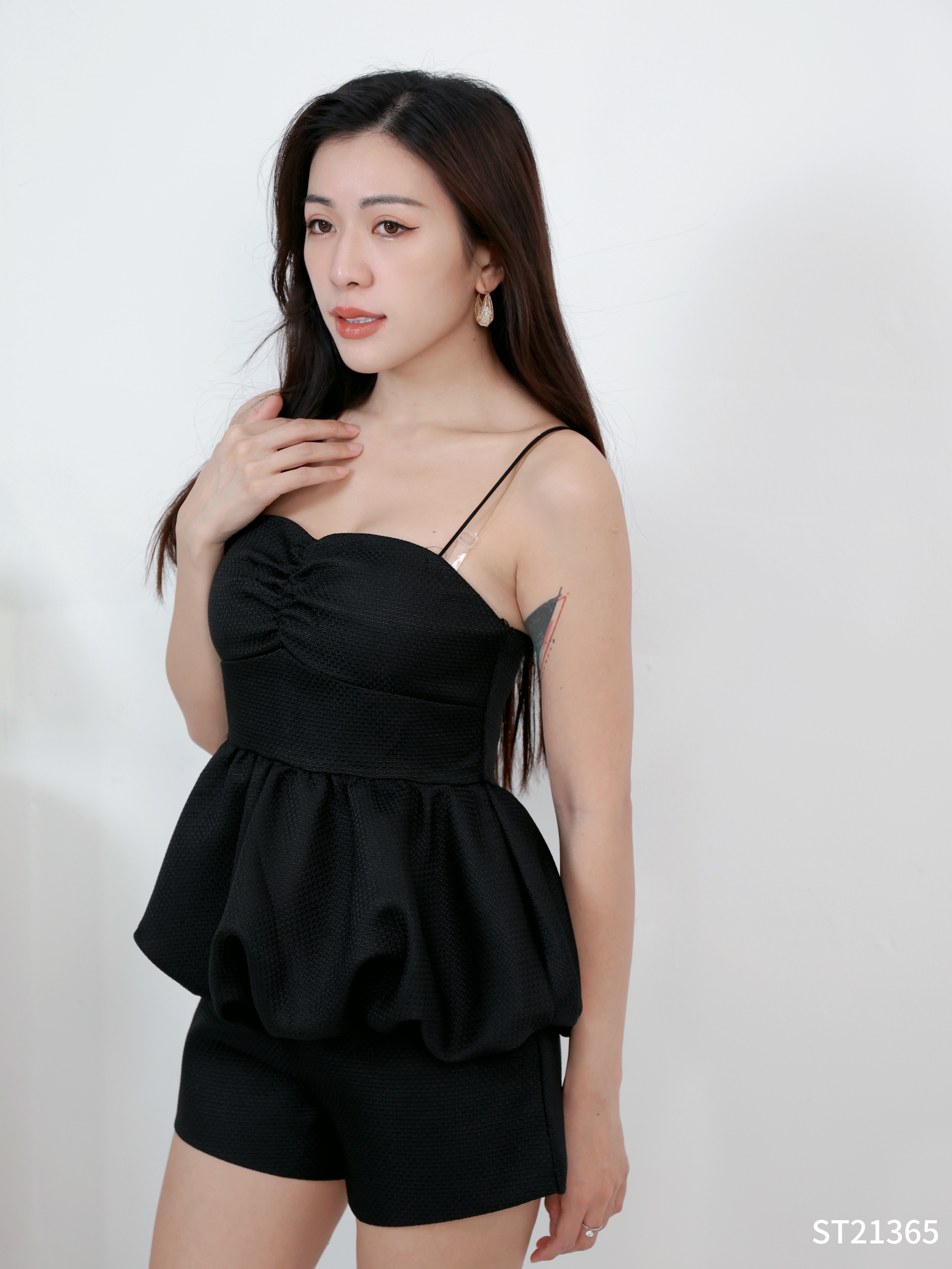 小香风华夫格两件套 (ST21365)