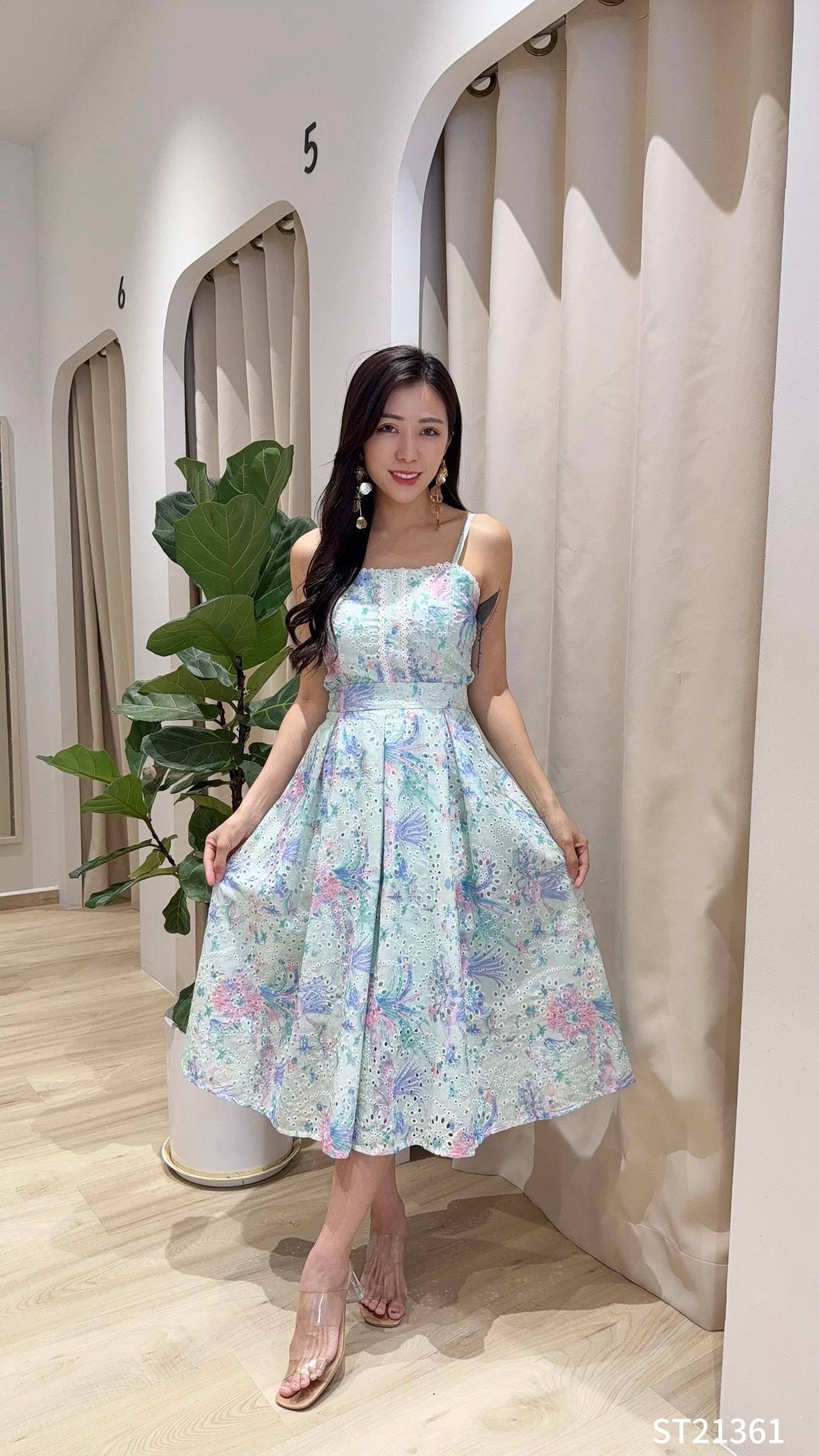 度假风通花设计两件套 (ST21361)