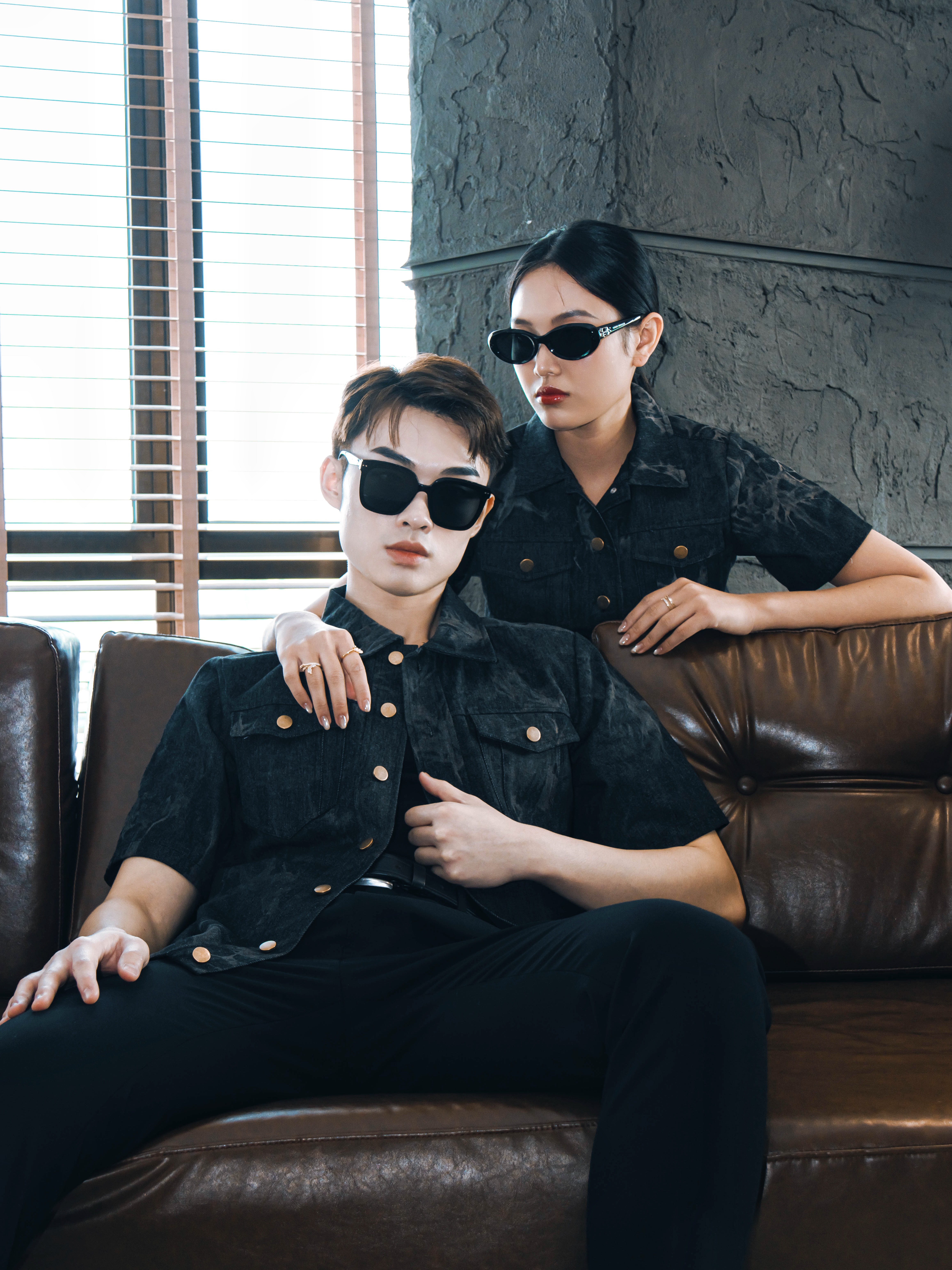 【预购PRE-ORDER】【LBP 独家情侣款系列】高级感独特扎染设计开衫牛仔上衣 (T90627)