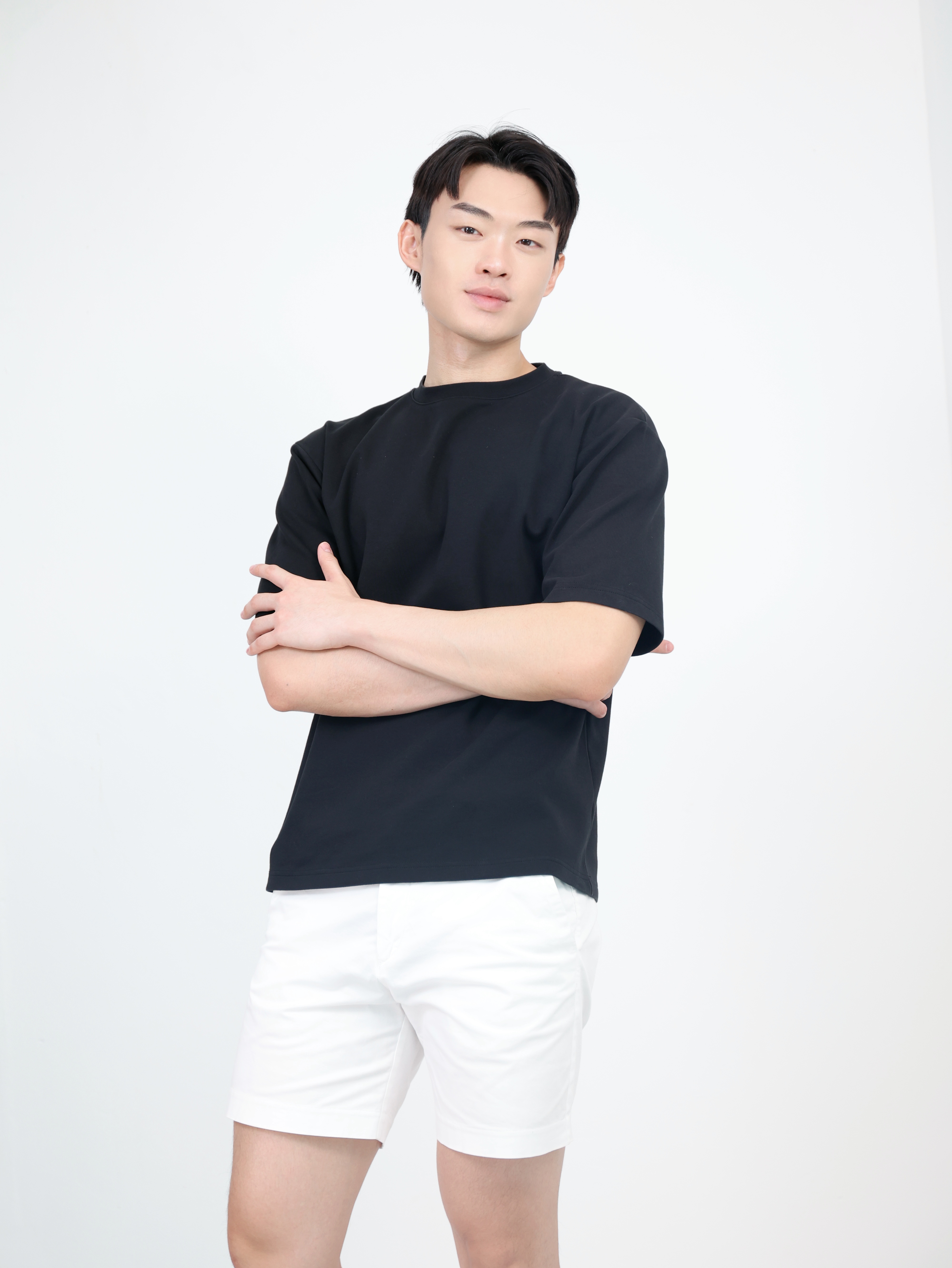 【STICKMEN】舒适圆领宽松OverSize上衣（SM100101 BLACK）