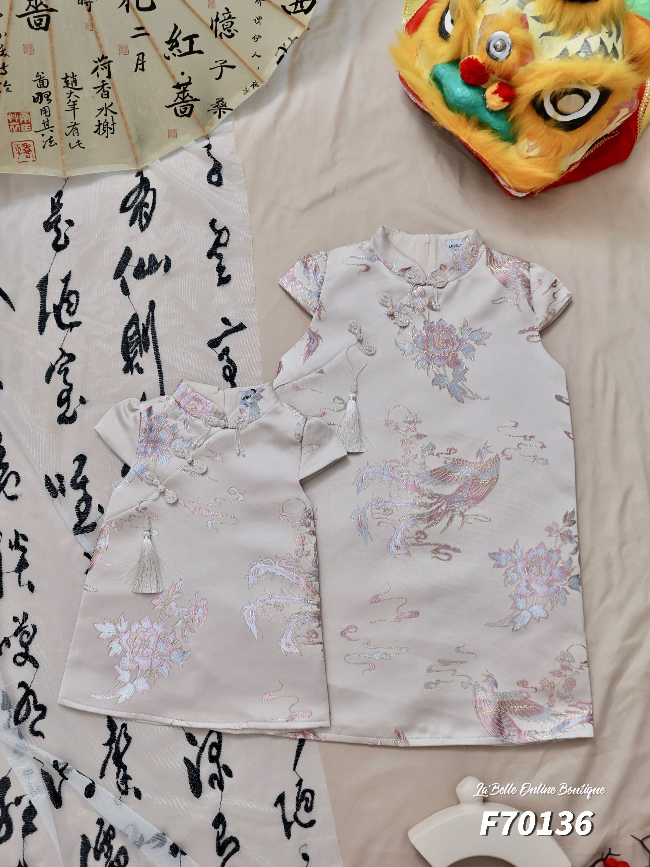 【LBP亲子系列-女童款】独特改良版旗袍 (F70136)