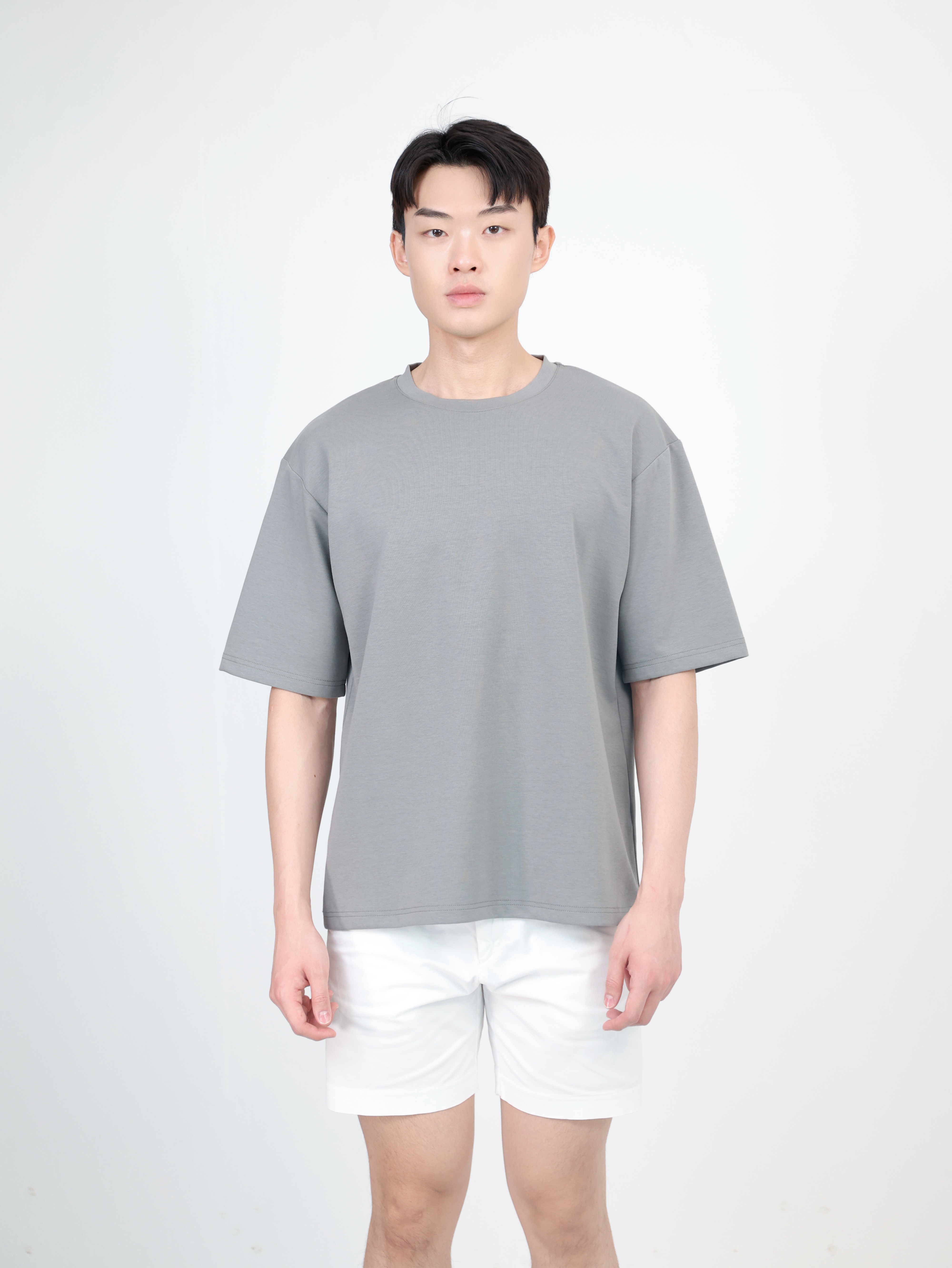 【STICKMEN】舒适圆领宽松OverSize上衣（SM100101 GREY）