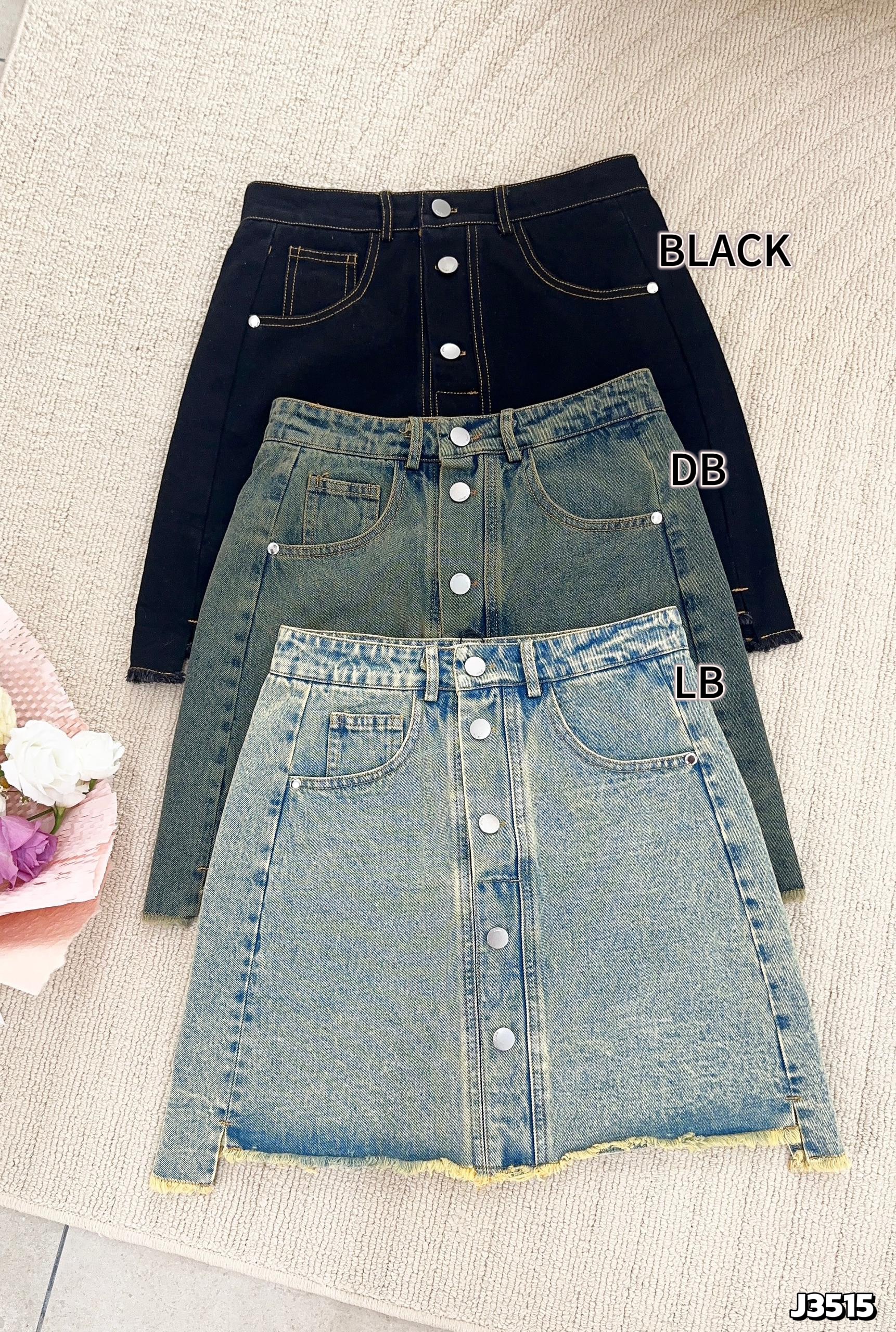 【LBP独家】时尚百搭单排扣设计高腰裤裙 (J3515) -特价-La'Belle Fashion Boutique Sdn Bhd