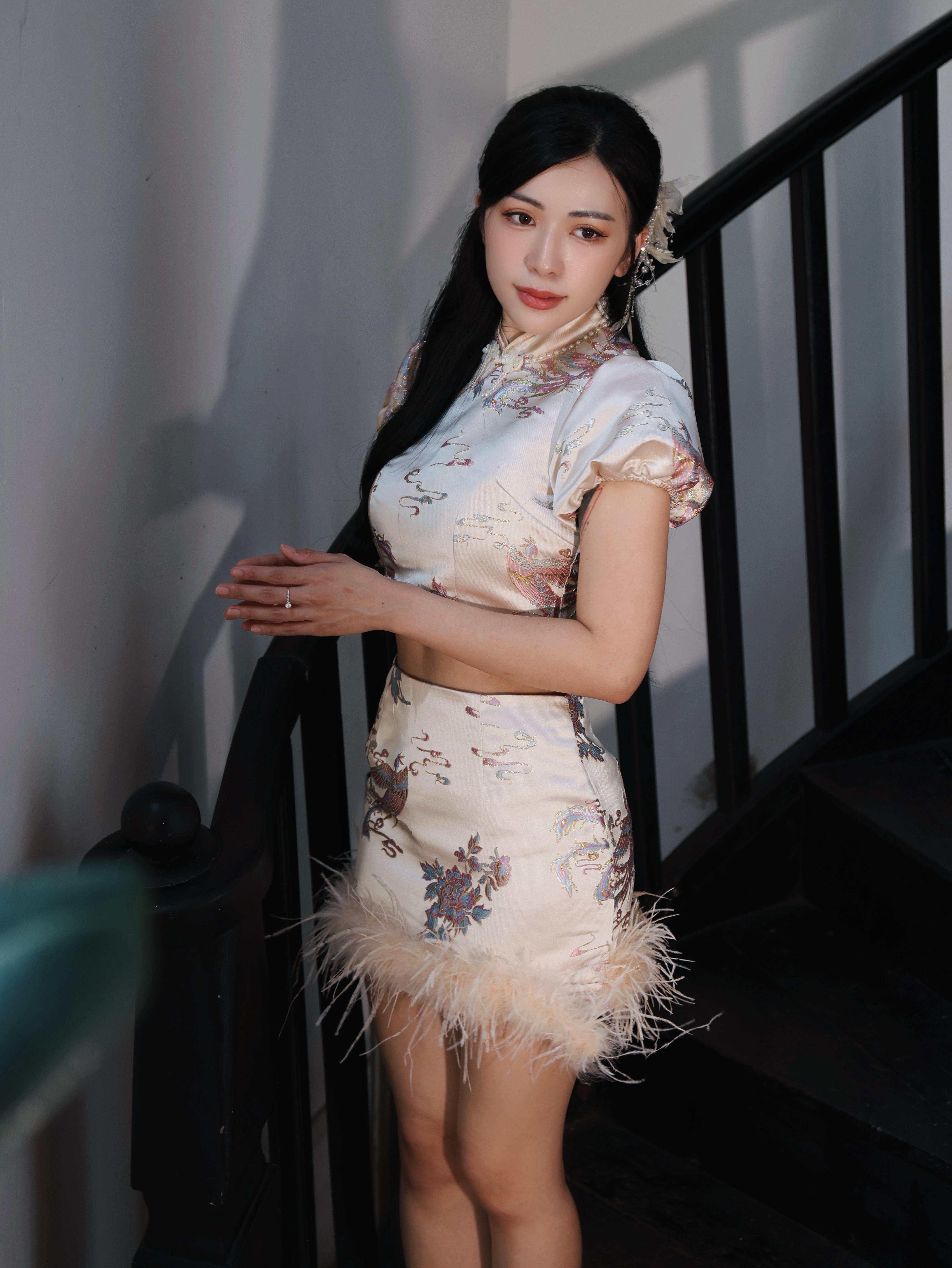 【LBP亲子系列-妈妈款】独特改良版旗袍两件套 （T90618）