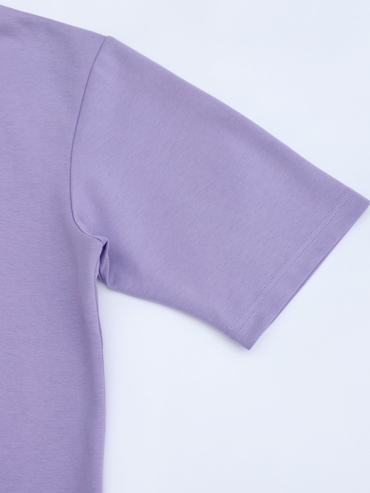 【STICKMEN】舒适圆领宽松OverSize上衣（SM100101 PURPLE）