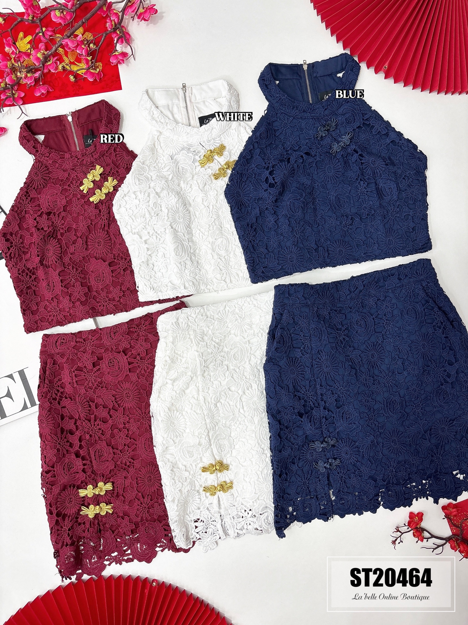 【LBP独家】唯美气质改良版旗袍两件套（ST20464）