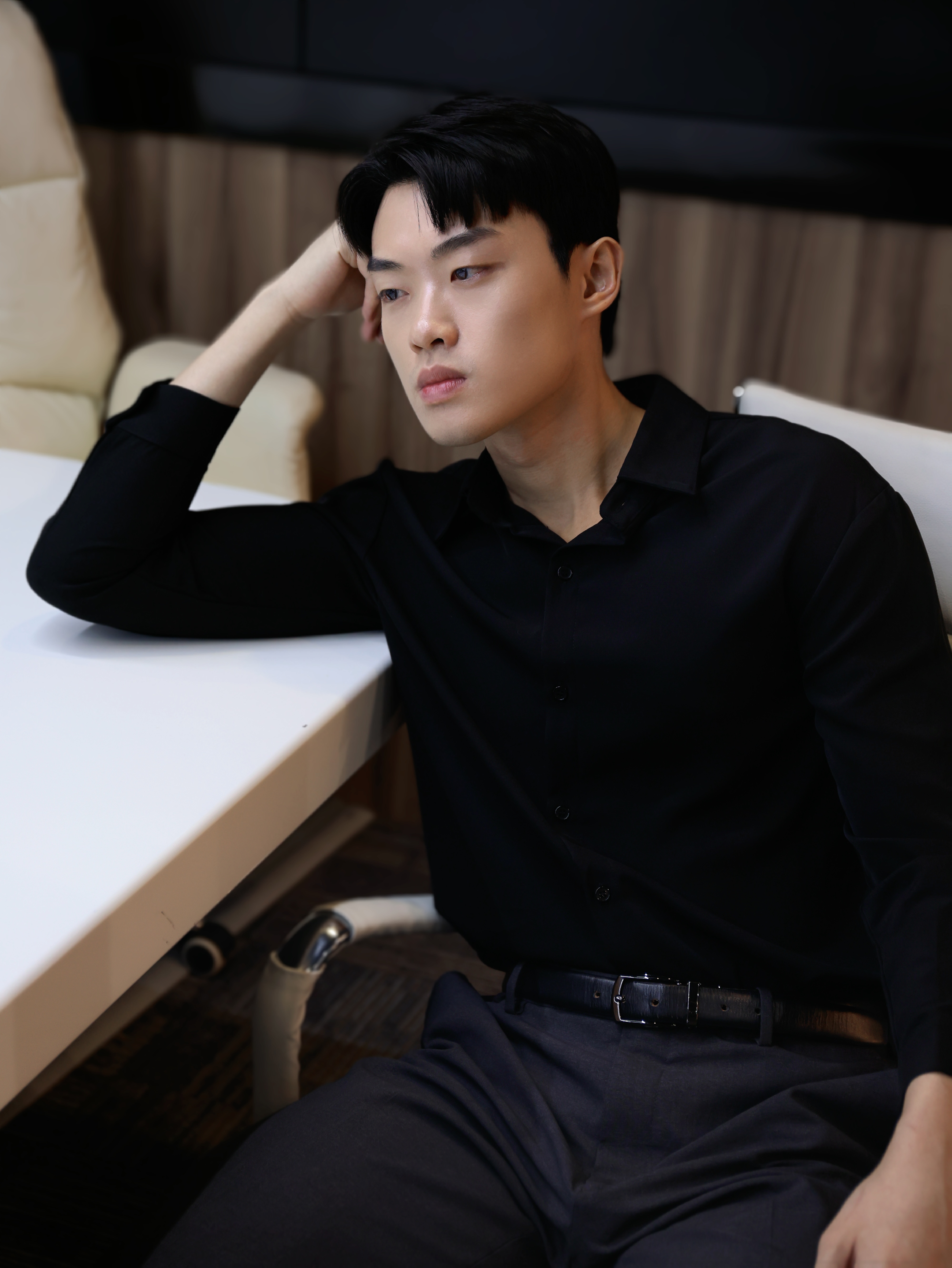 【STICKMEN】Elite 高级感纯色透气长袖上衣 (SM100102 BLACK)-La'Belle Fashion Boutique Sdn Bhd