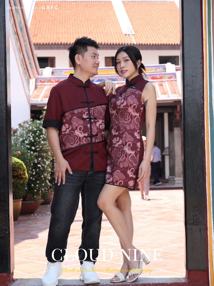 【LBP GXFC 独家新年系列 - 祥云瑞彩】复古经典款无袖立领旗袍连身裙 (ST21092)-La'Belle Fashion Boutique Sdn Bhd