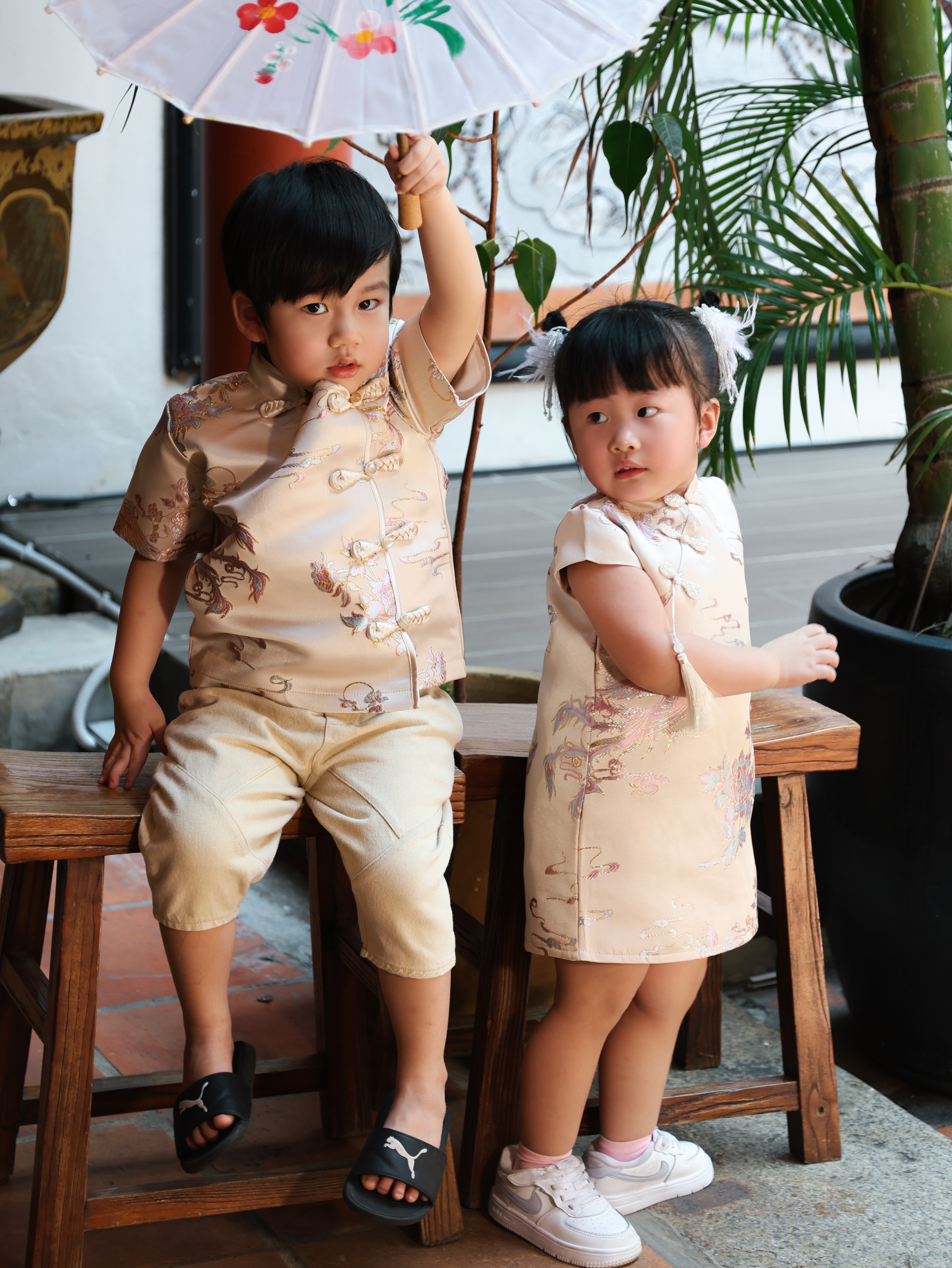 【LBP亲子系列-女童款】独特改良版旗袍 (F70136)