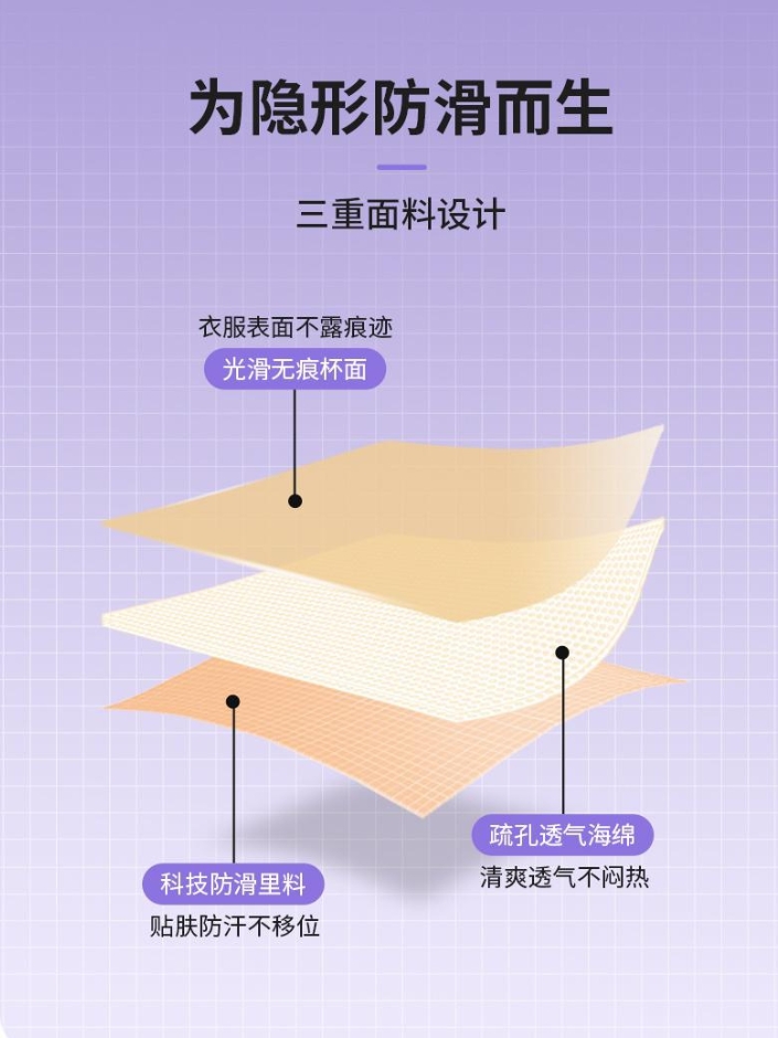 【AURA】一片式无痕聚拢美背文胸 (4359)