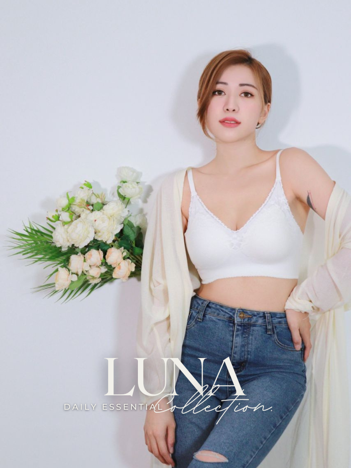 【Luna】简约日常款裸感蕾丝无钢圈无痕内搭 / 胸 露娜（4262）
