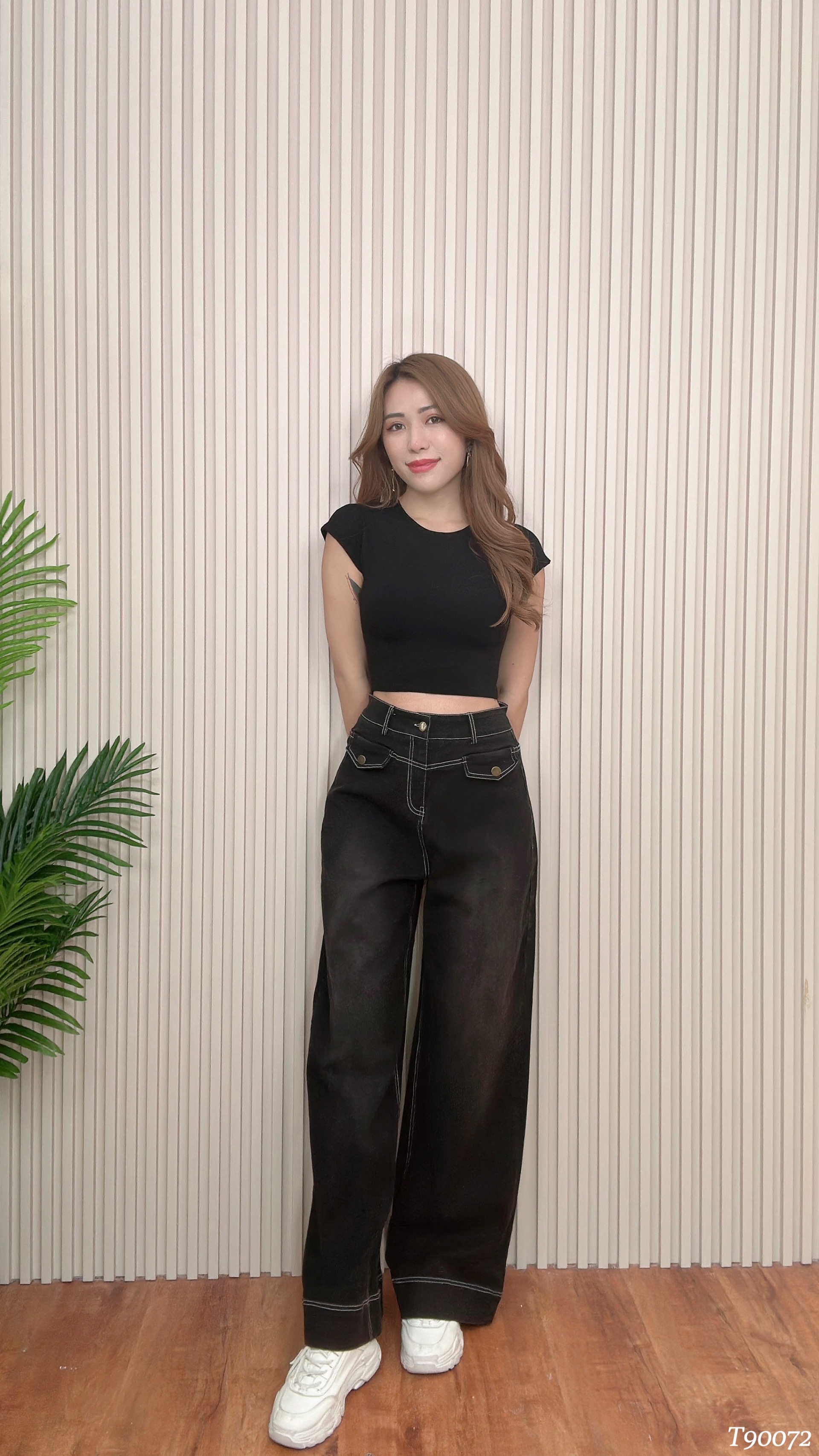 基本款圆领半袖上衣 (T90072) -特价-La'Belle Fashion Boutique Sdn Bhd