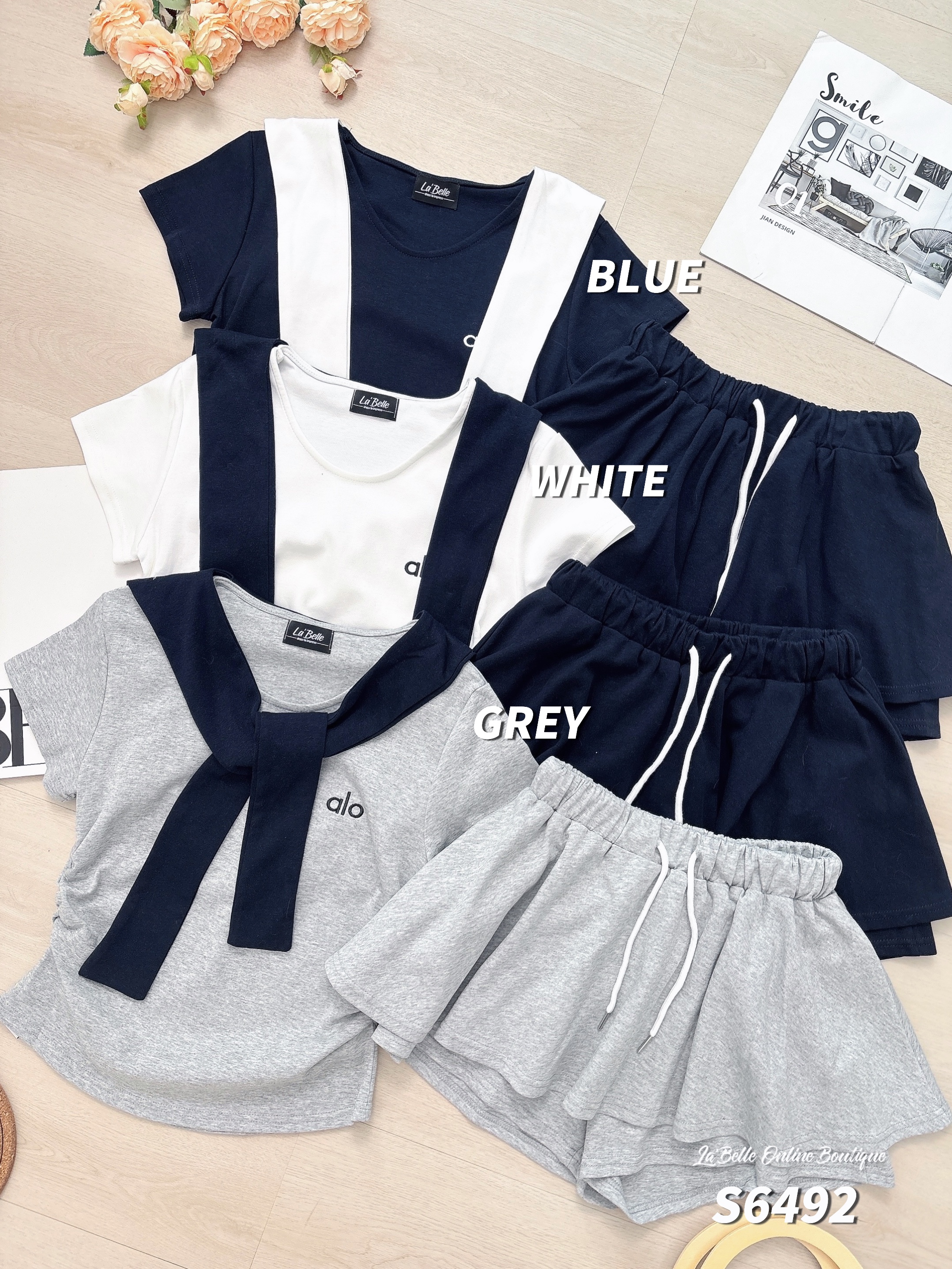 运动风甜美两件套 (S6492)