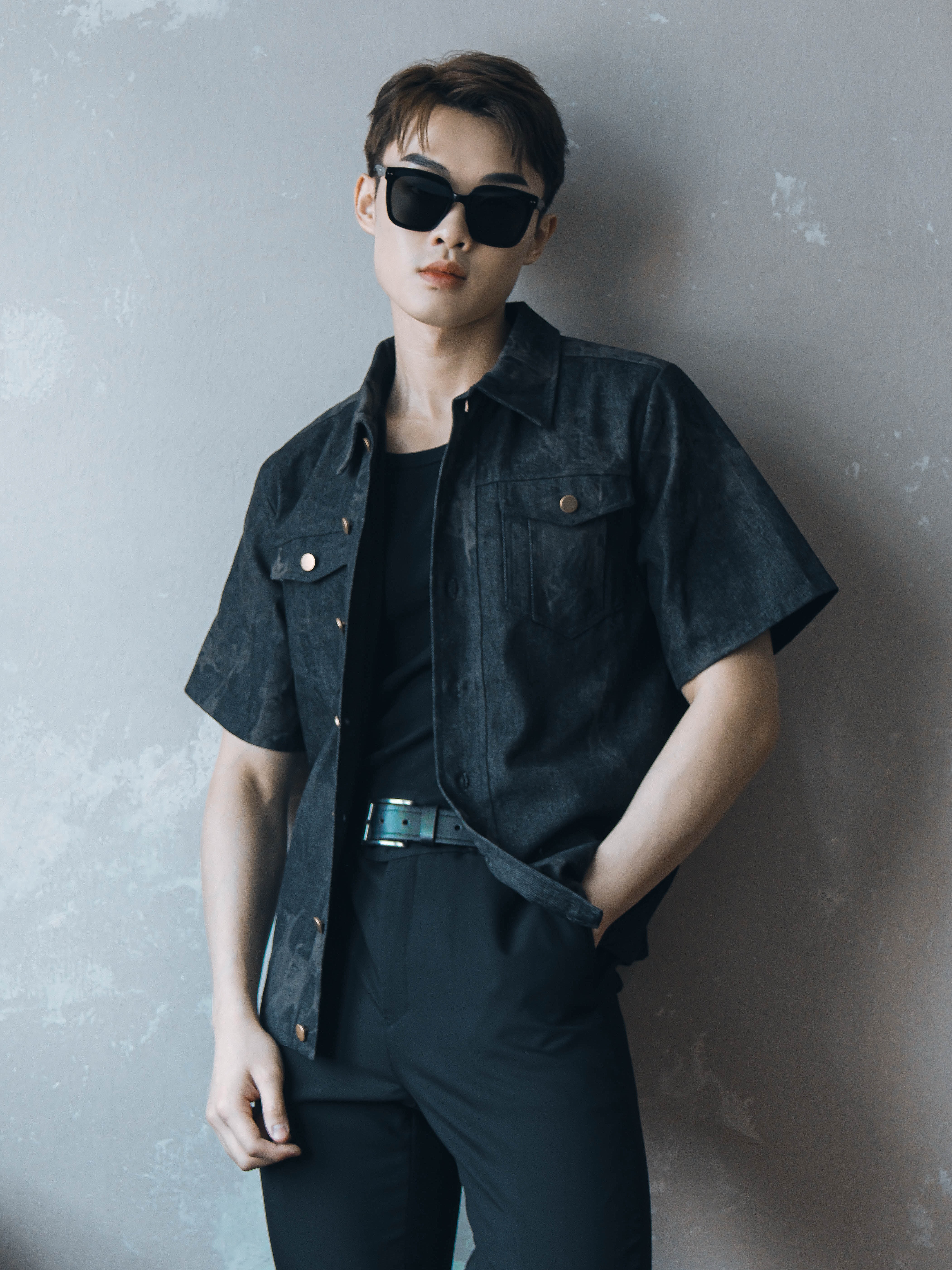 【预购PRE-ORDER】【LBP 独家情侣款系列】高级感独特扎染设计开衫牛仔上衣 (T90627)